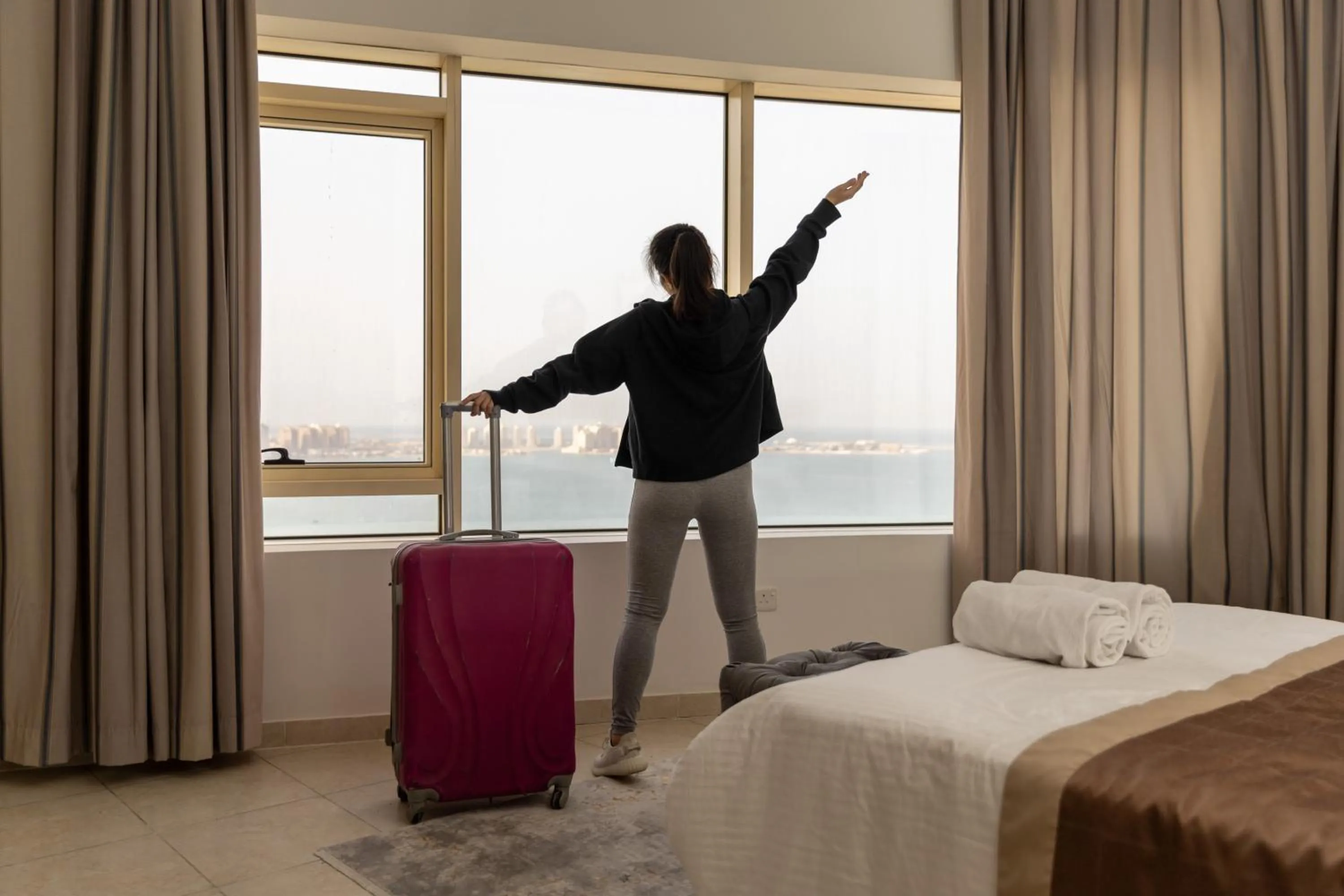 Bedroom in Magnum Hotel & Suites West Bay