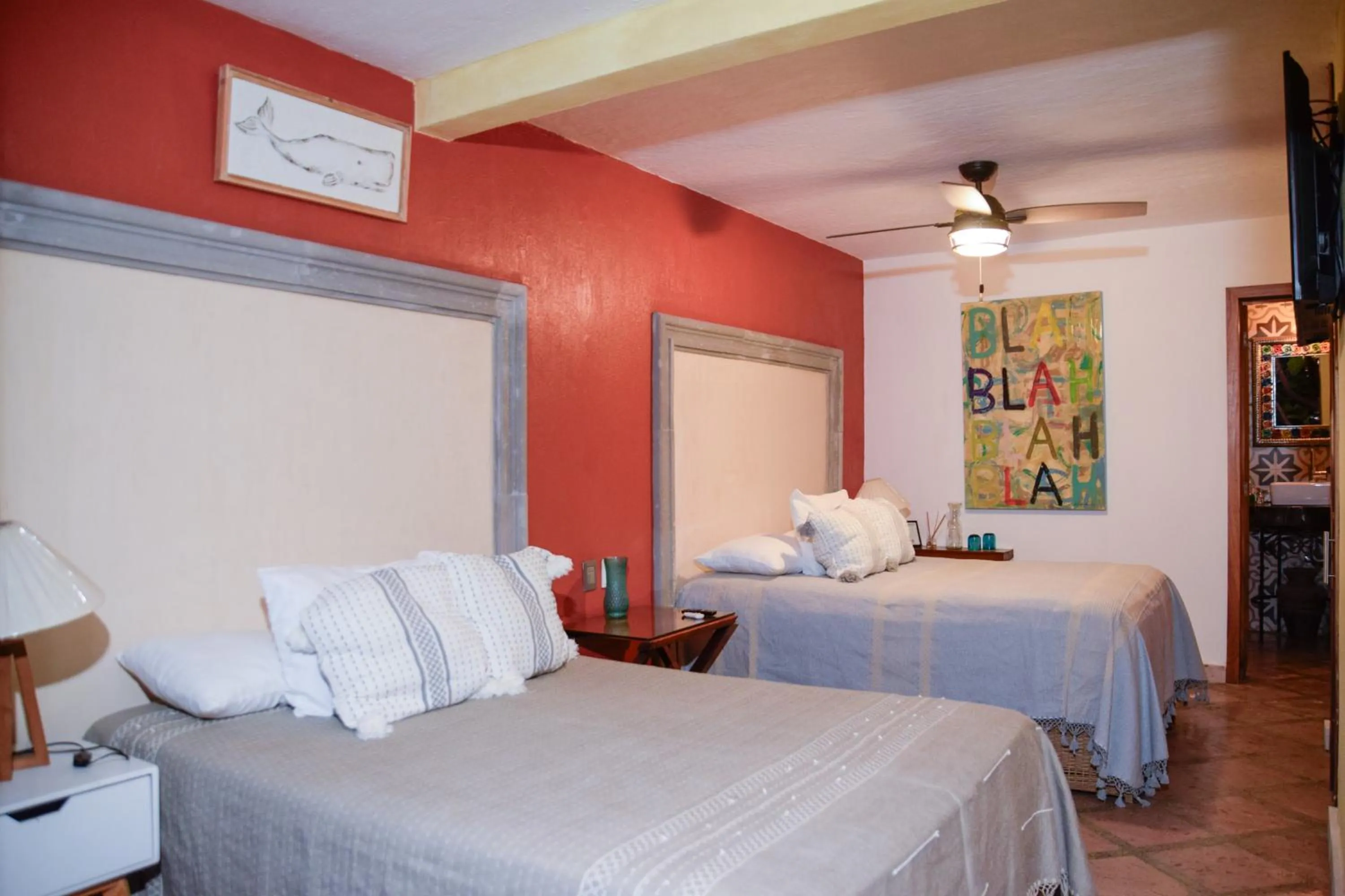 Bed in Casa Miura Hotel Boutique