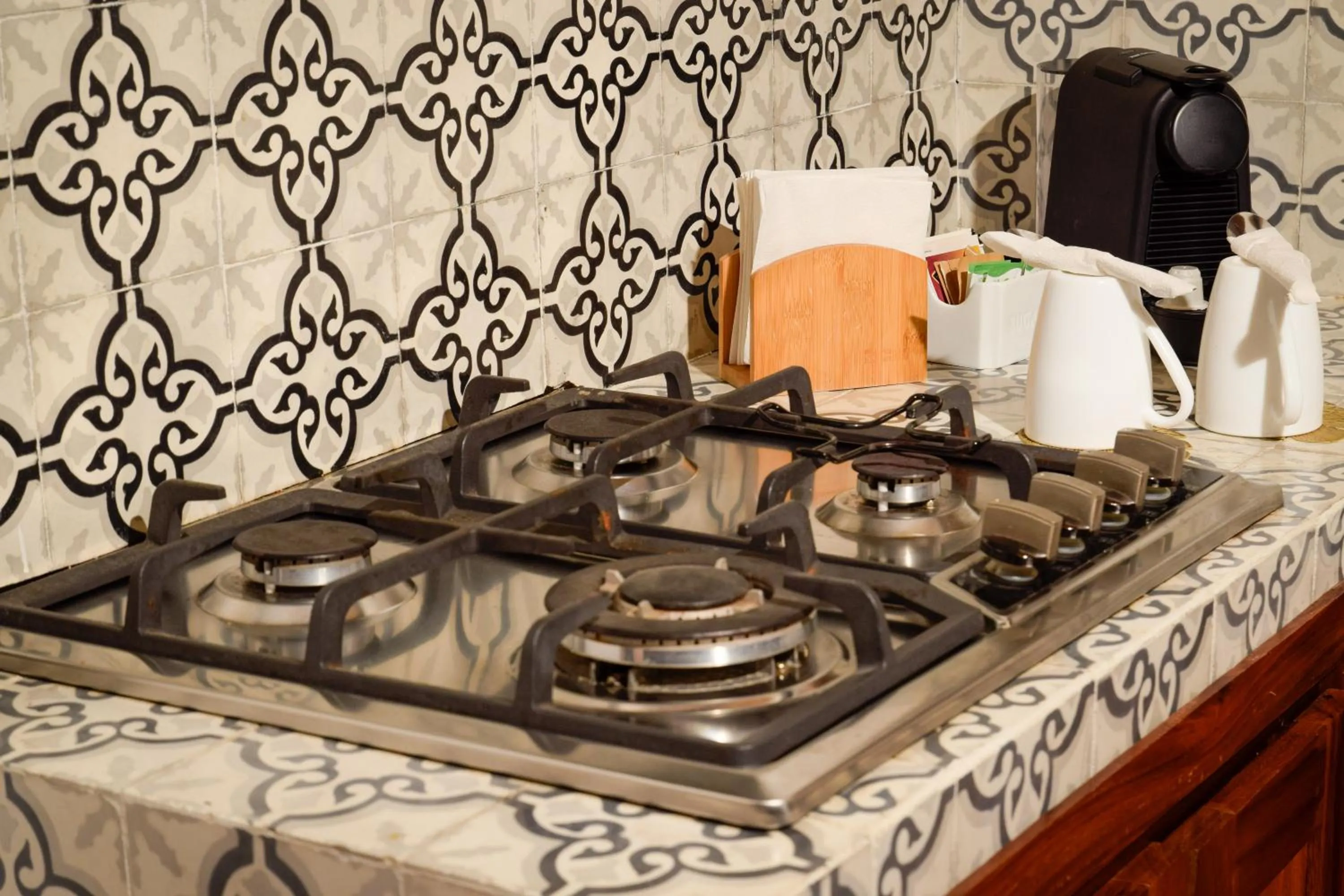 stove in Casa Miura Hotel Boutique