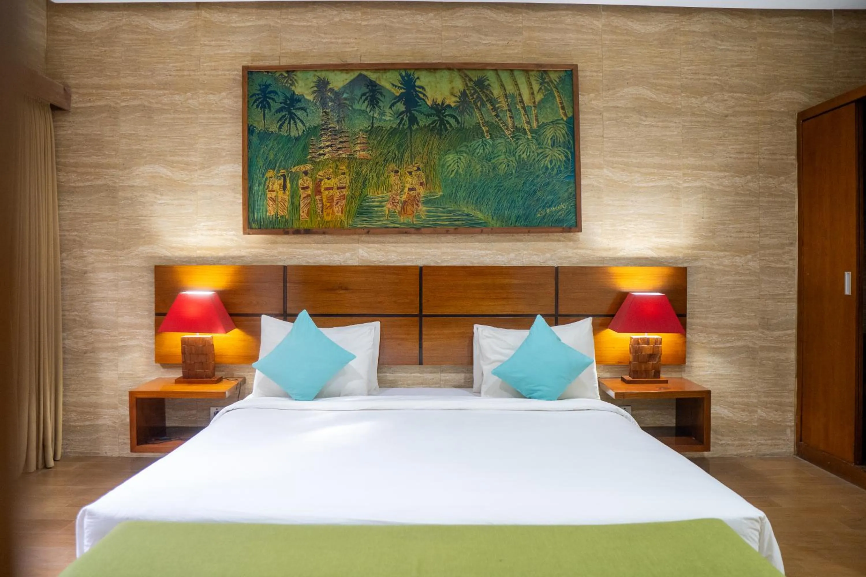 Bed in The Green Zhurga Suite Seminyak