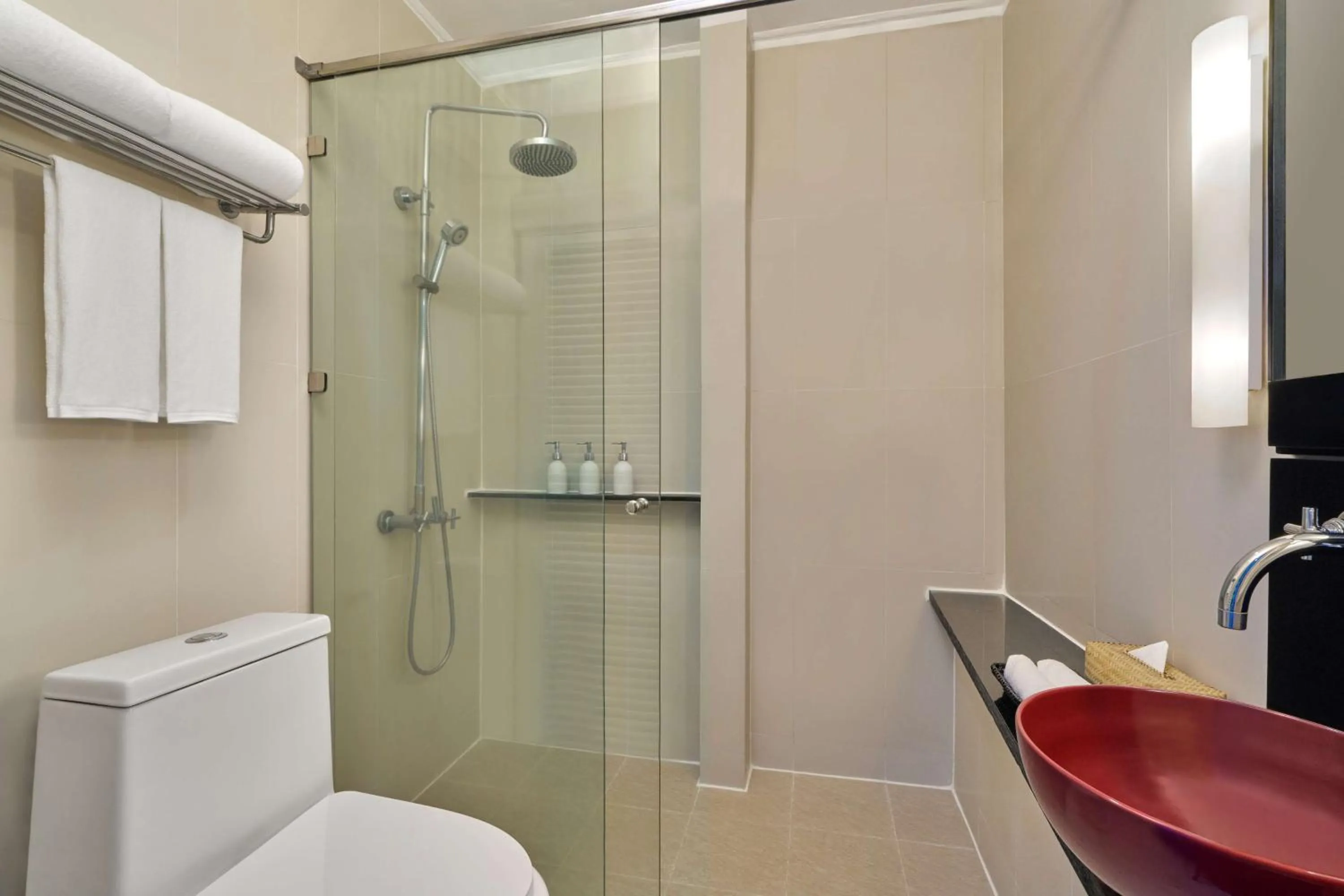 Bathroom in Homm Souvannaphoum Luang Prabang, part of Banyan Group