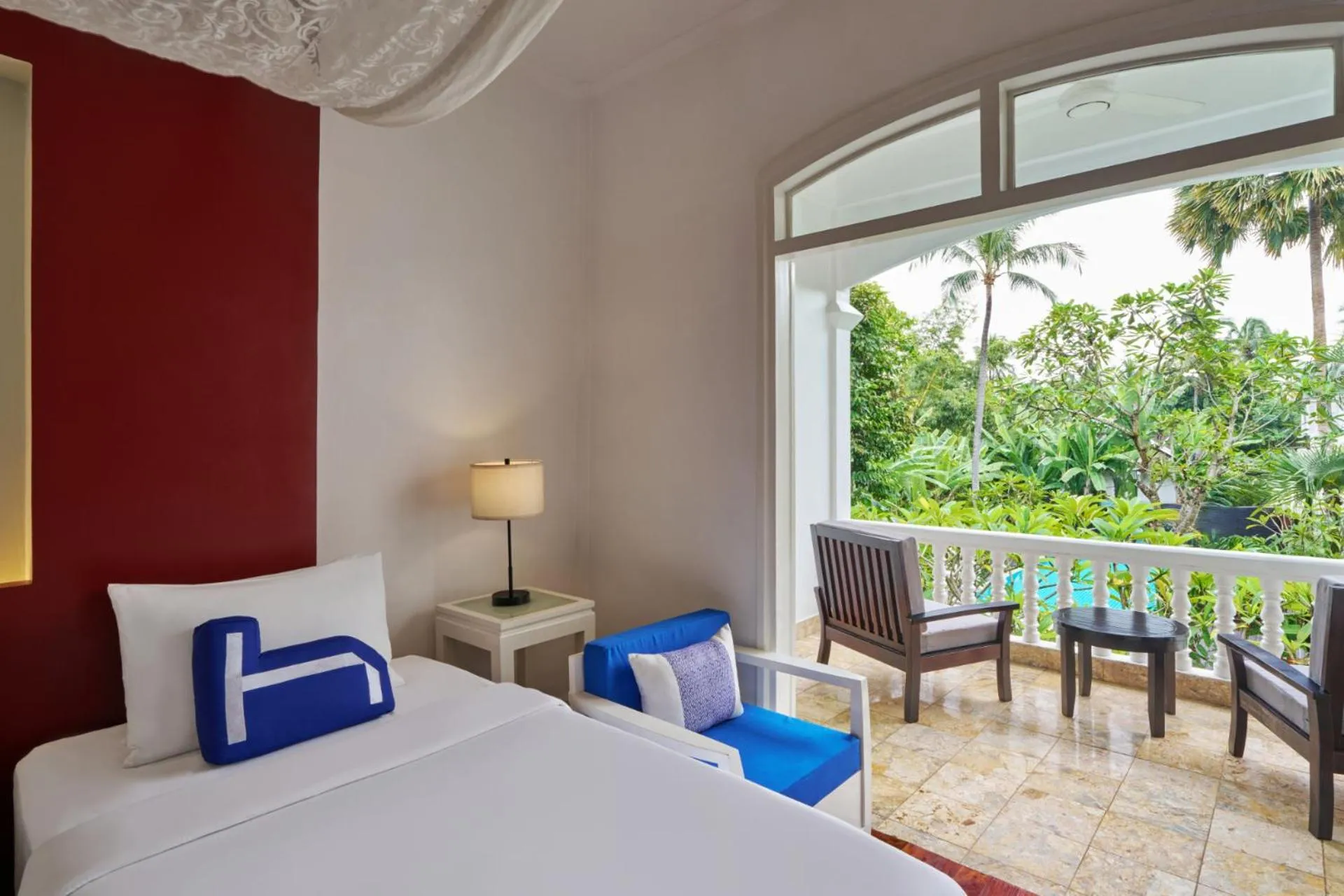 Bed in Homm Souvannaphoum Luang Prabang, part of Banyan Group