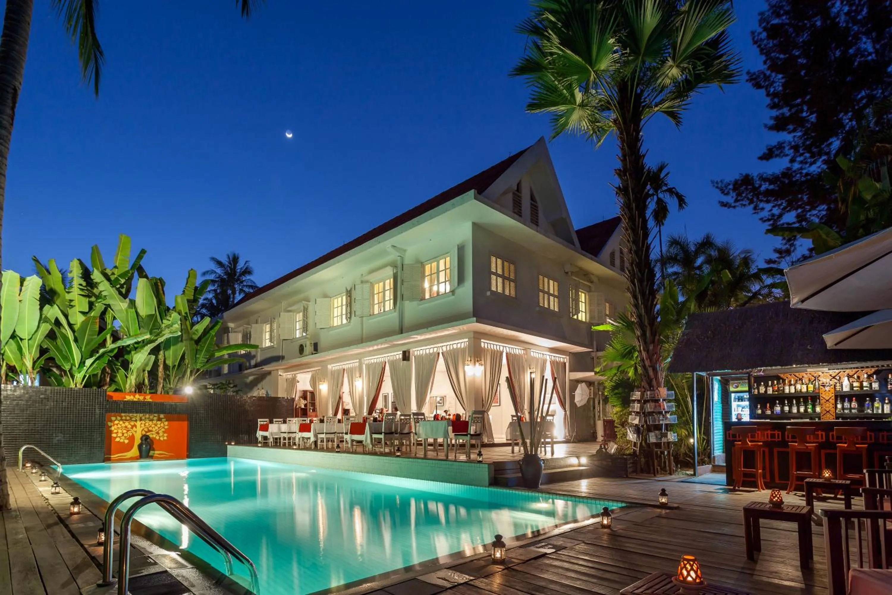 Night in Homm Souvannaphoum Luang Prabang, part of Banyan Group