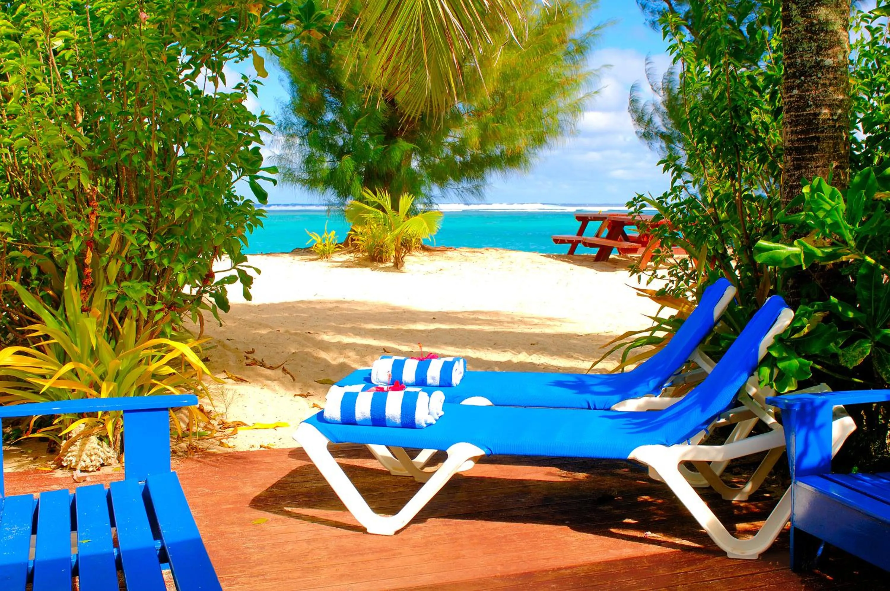 Patio in The Rarotongan Beach Resort & Lagoonarium