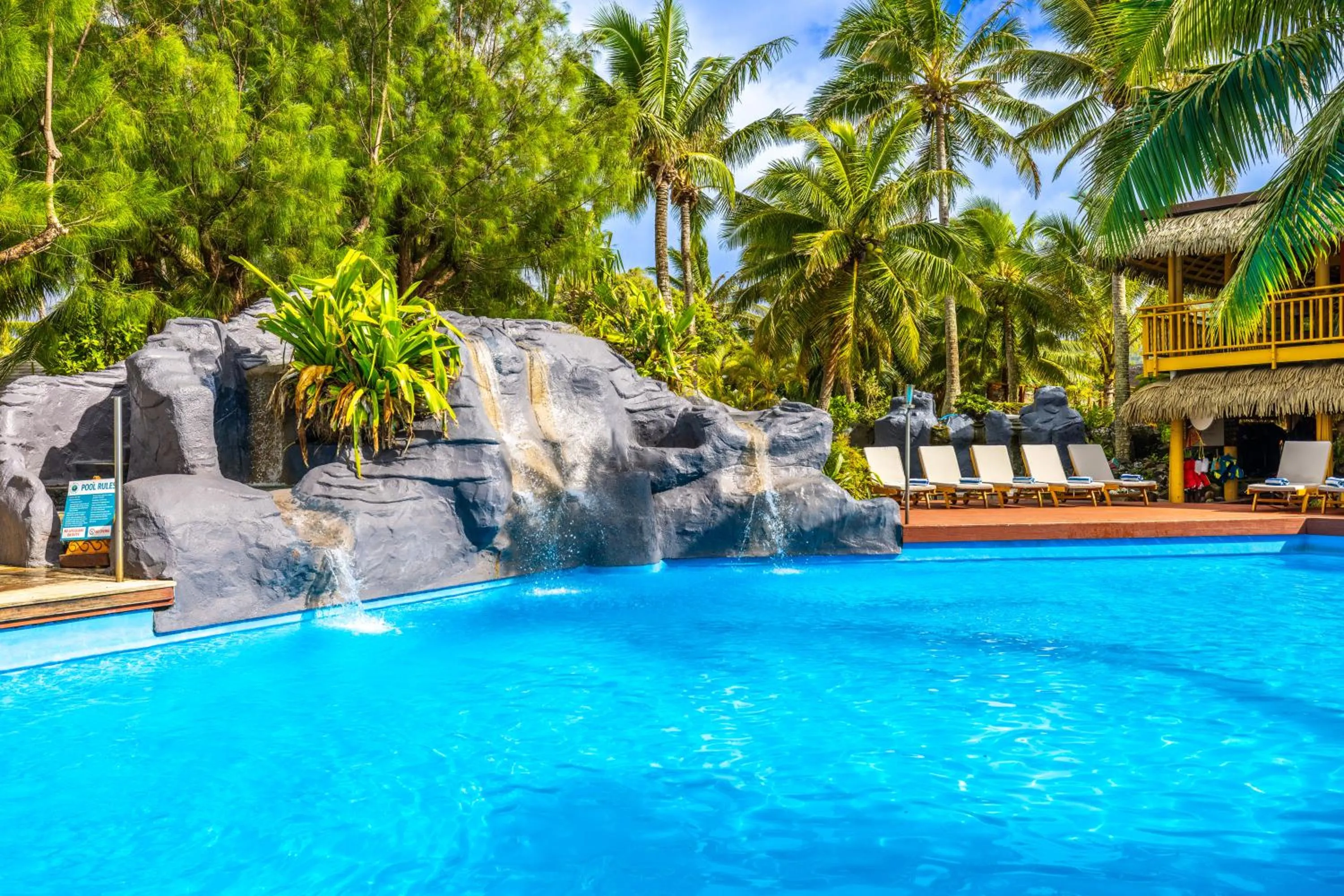 Swimming pool in The Rarotongan Beach Resort & Lagoonarium