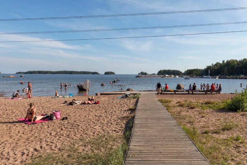 Beach in Beach Hotel Santalahti