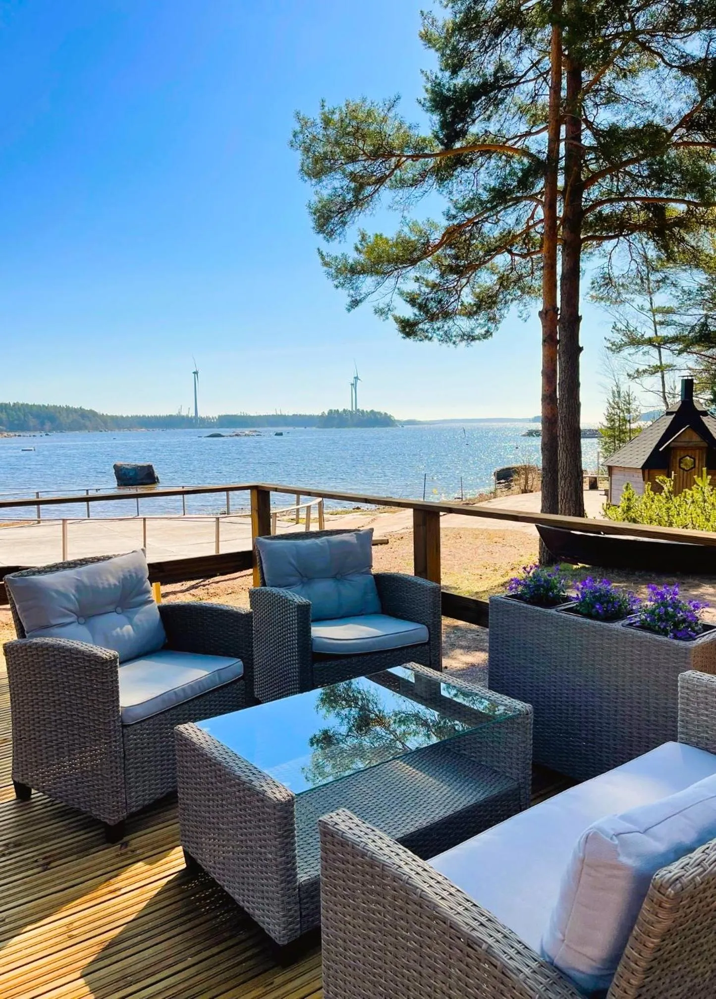 Balcony/Terrace in Beach Hotel Santalahti