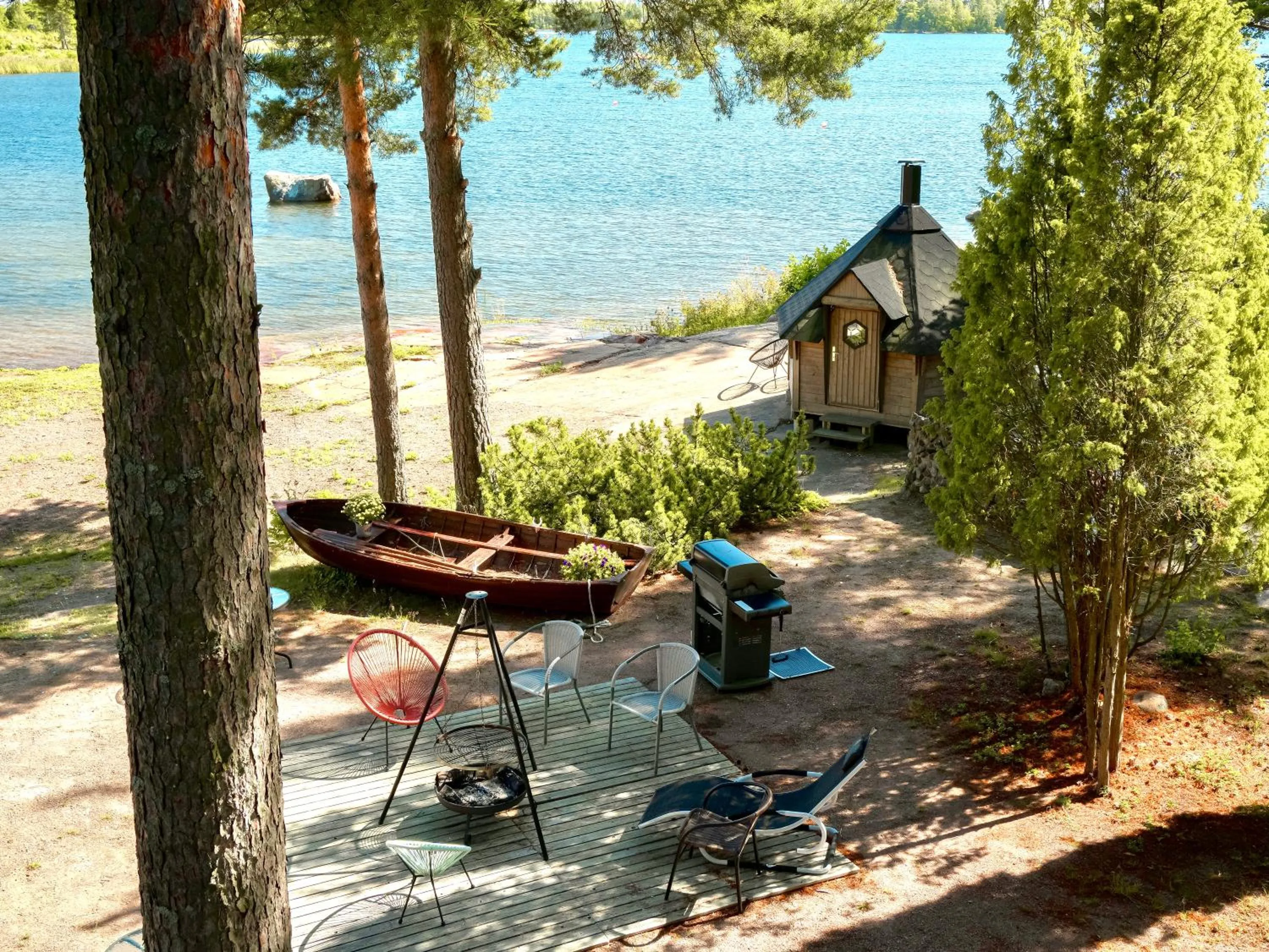 BBQ facilities in Beach Hotel Santalahti