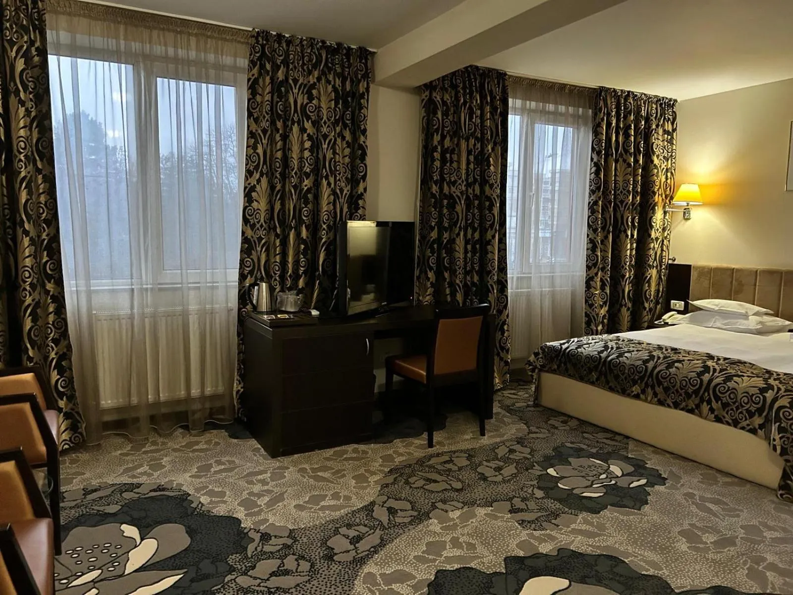 Bed in Hotel Bistrita