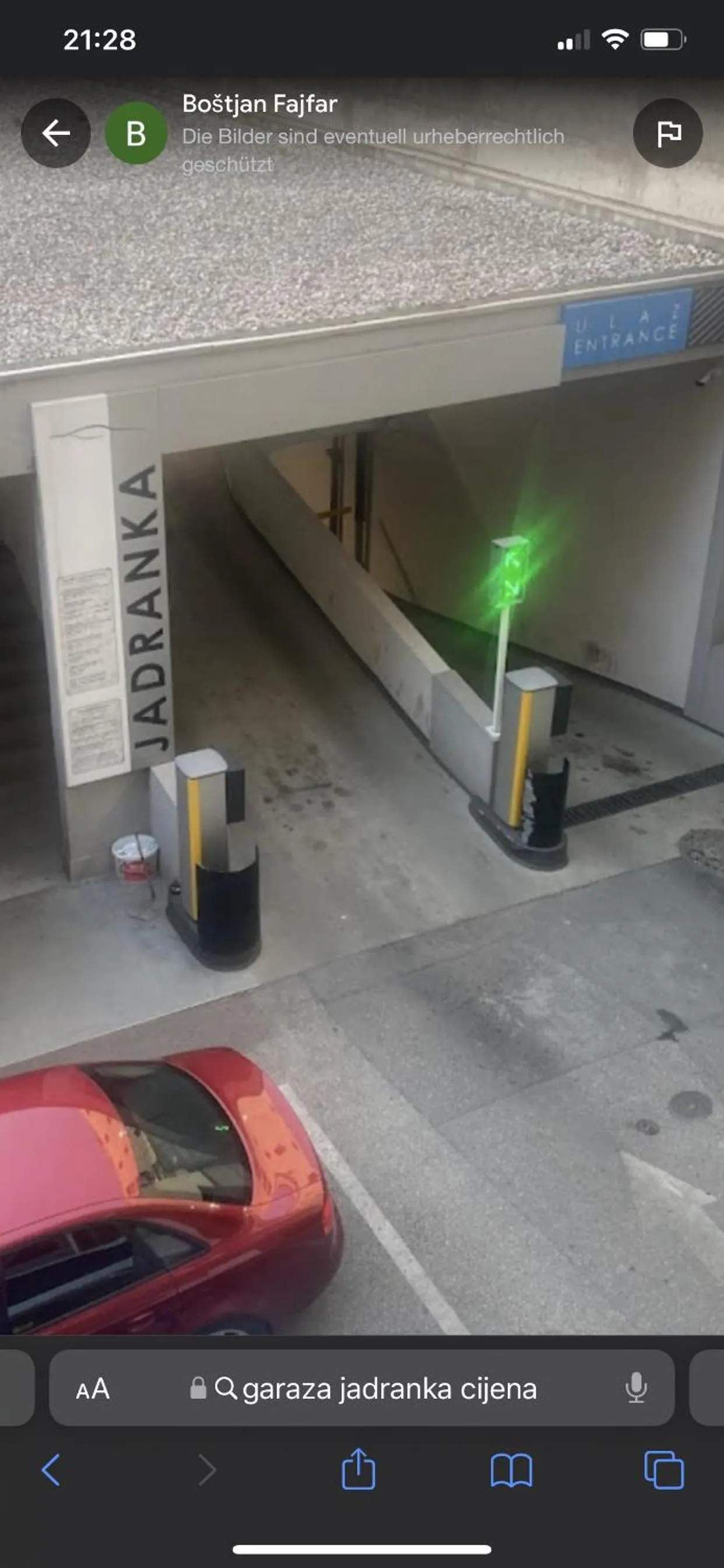 Parking in Colors Apartment Sarajevo