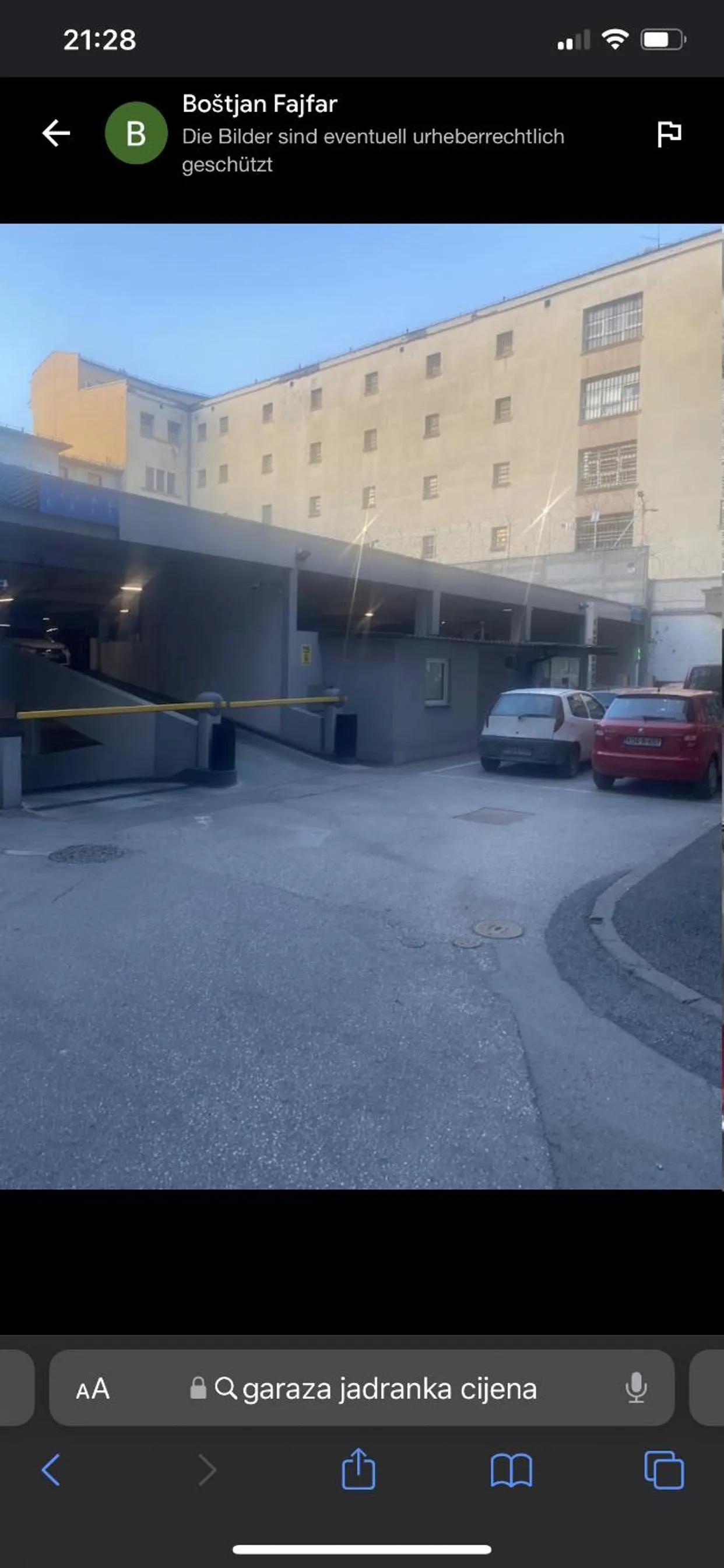 Parking in Colors Apartment Sarajevo