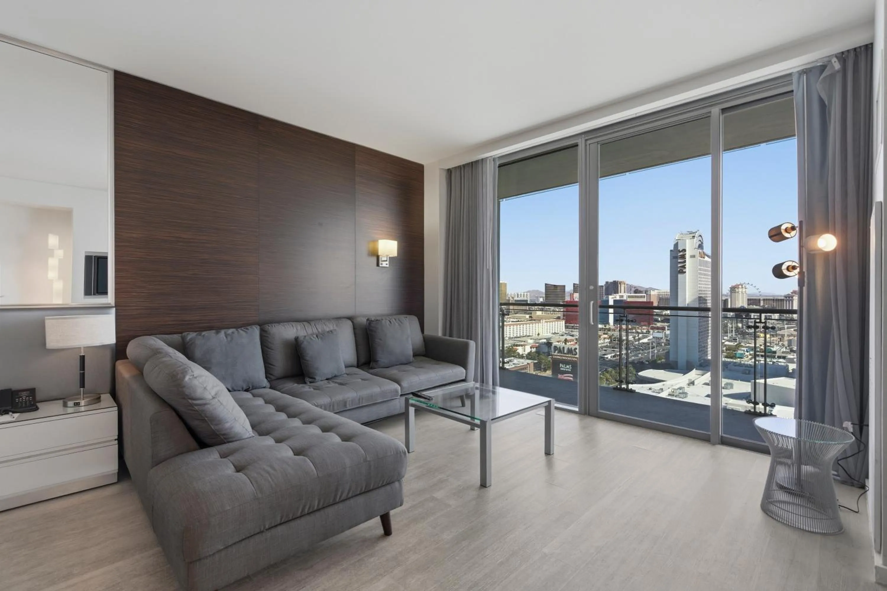 Living room in StripViewSuites Two-Bedroom Conjoined Suite at Palms Place