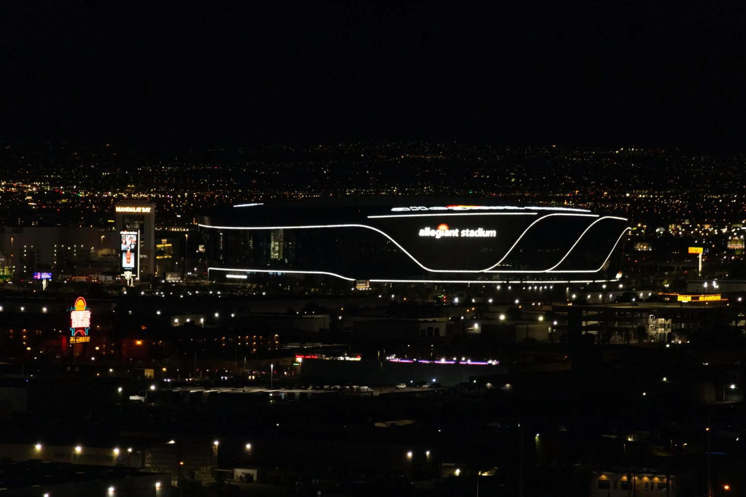 City view in StripViewSuites Two-Bedroom Conjoined Suite at Palms Place