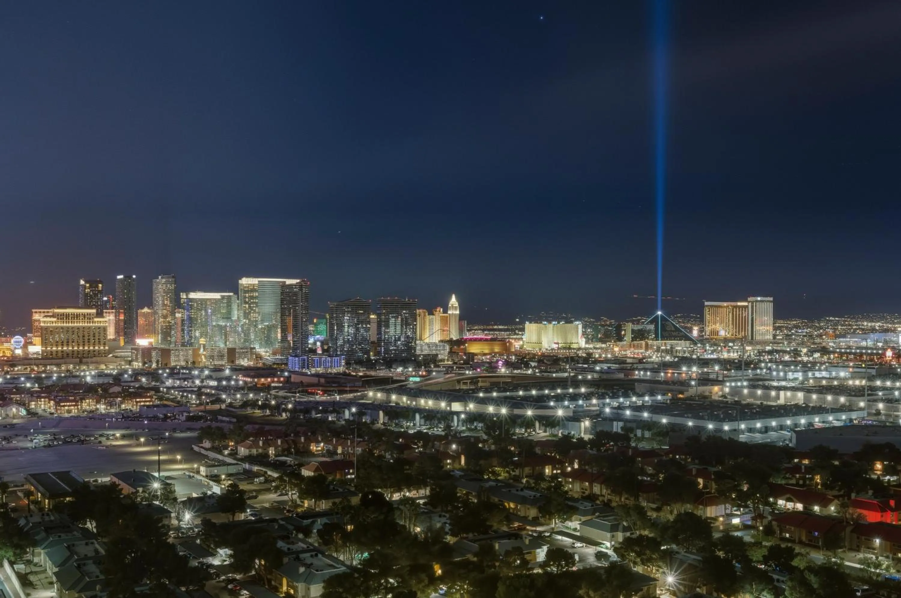 View (from property/room) in StripViewSuites Two-Bedroom Conjoined Suite at Palms Place