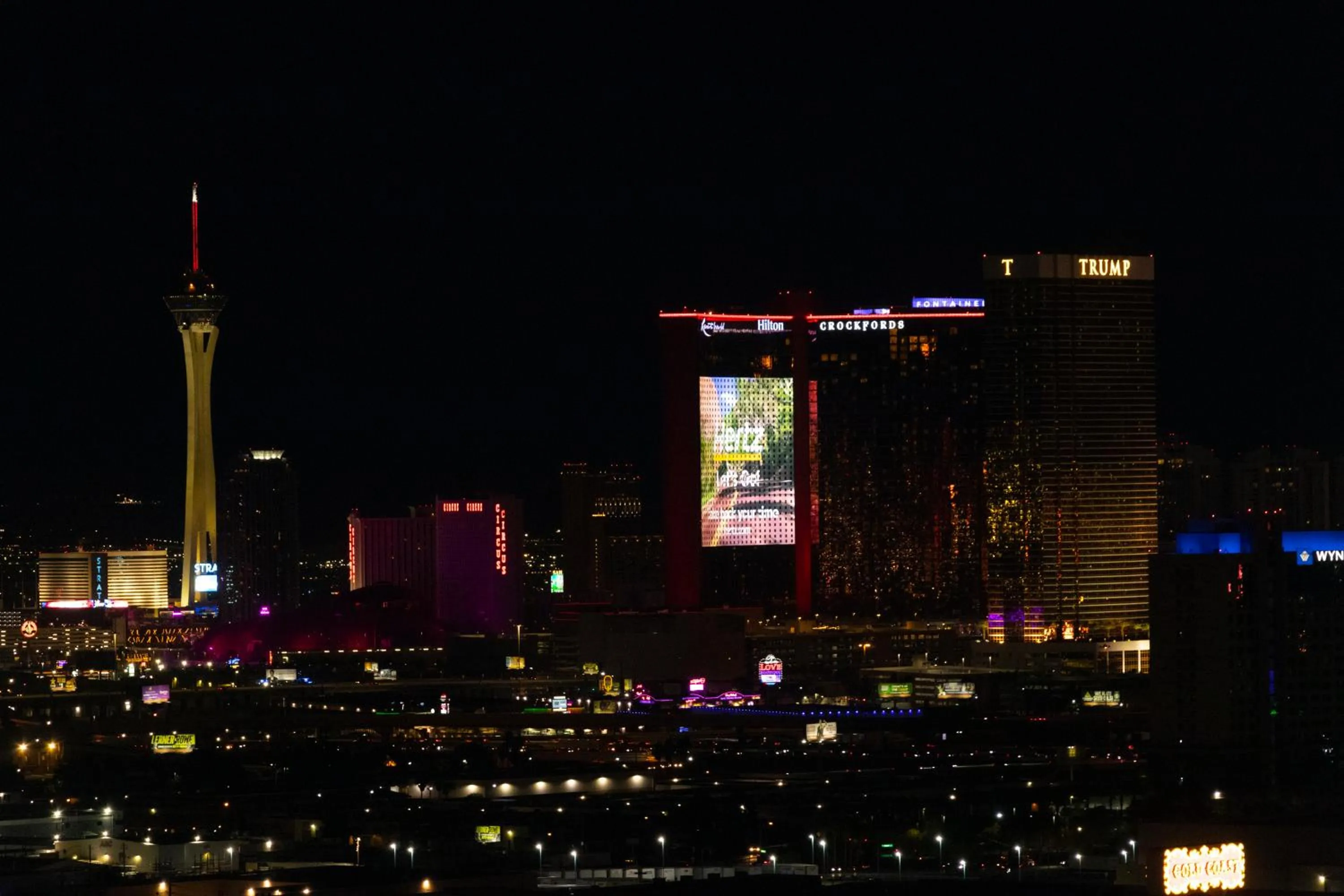 View (from property/room) in StripViewSuites Two-Bedroom Conjoined Suite at Palms Place