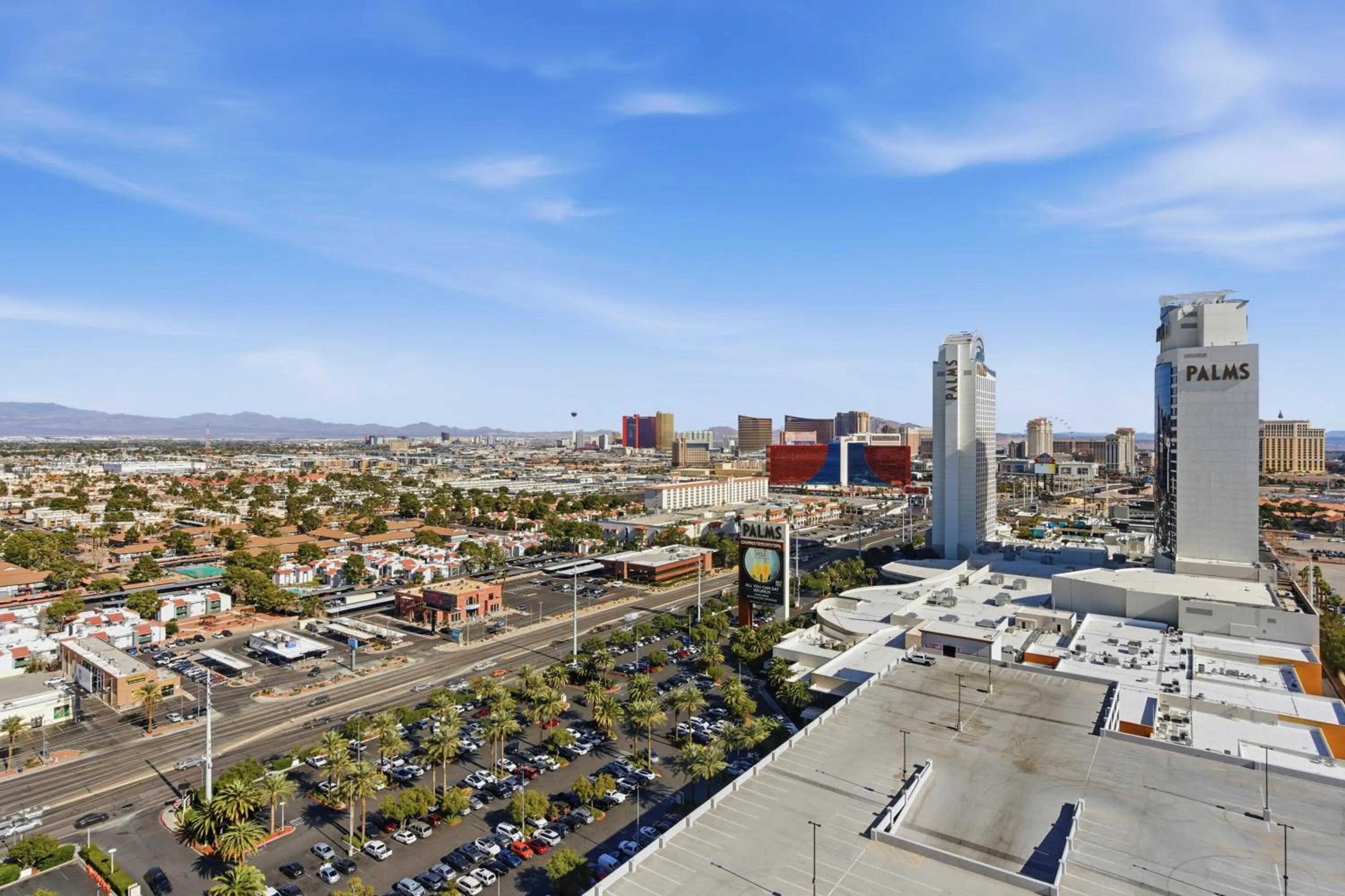 View (from property/room) in StripViewSuites Two-Bedroom Conjoined Suite at Palms Place