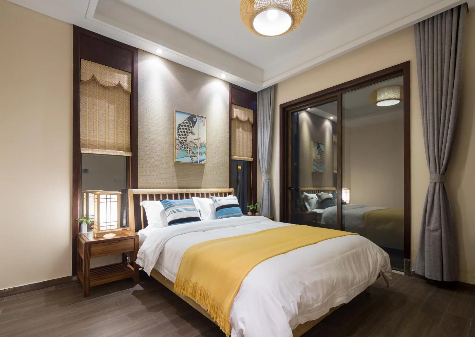 Bed in Sanya Haitang Bay Mushe Villa