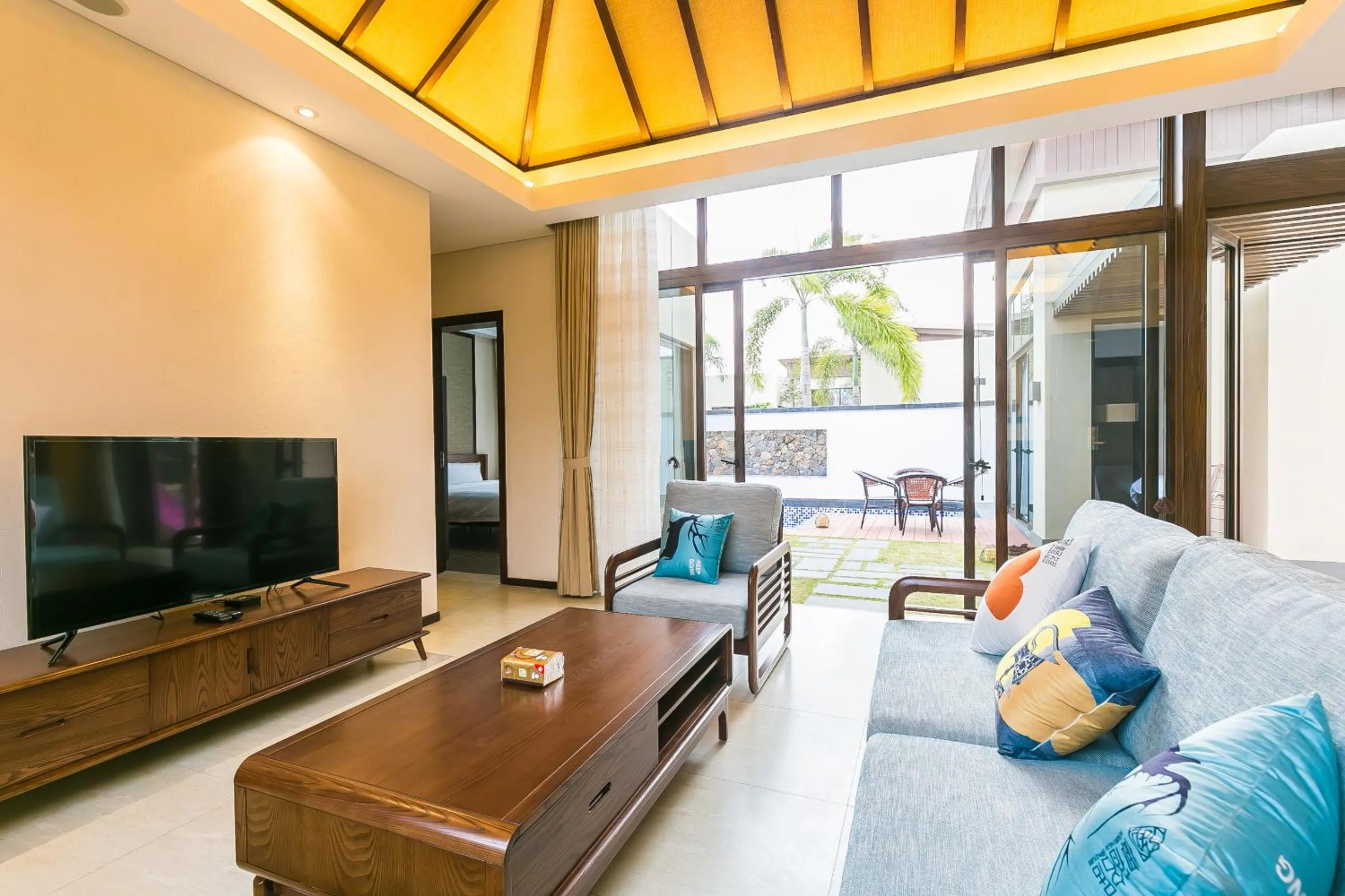 Living room in Sanya Haitang Bay Mushe Villa