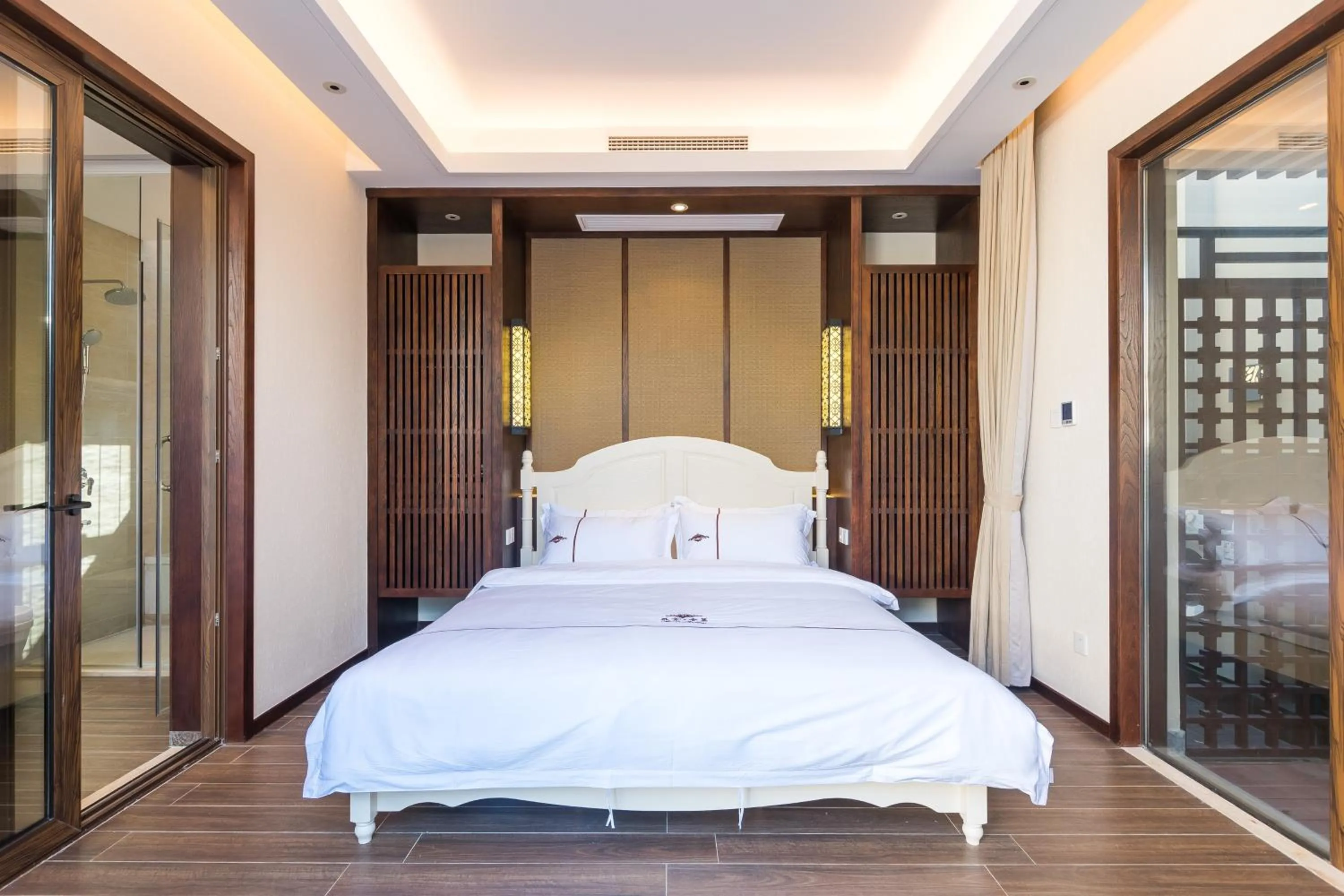 Bedroom, Bed in Sanya Haitang Bay Mushe Villa