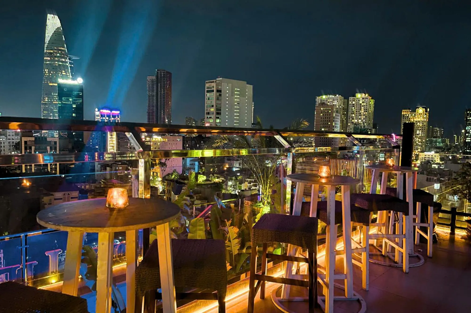 Night in Happy Life Grand Hotel & Rooftop Skybar