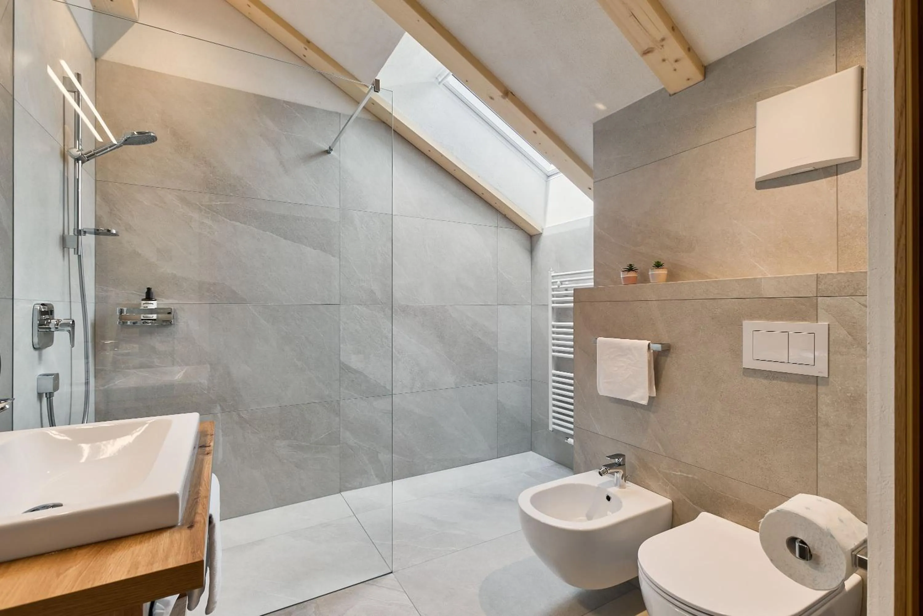 Shower in Hotel Schmuckhof