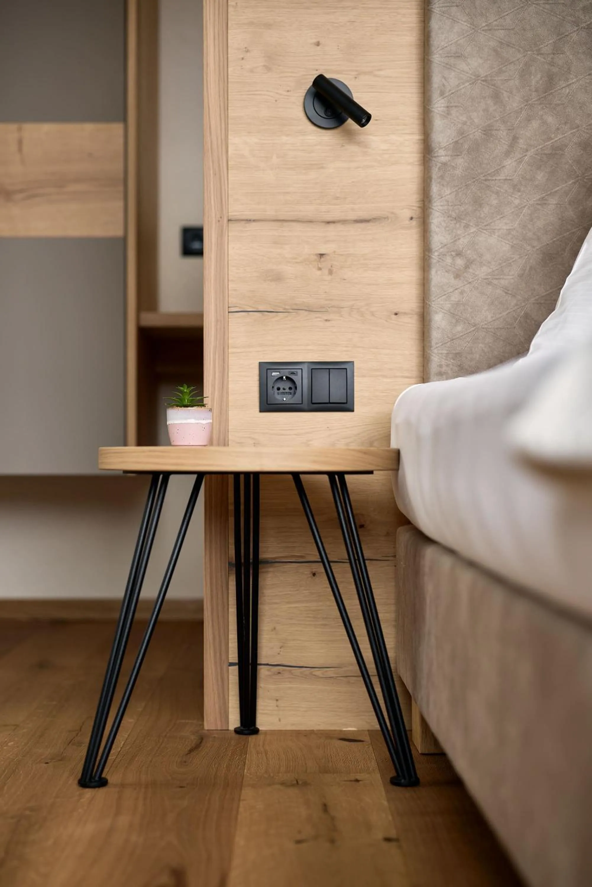 Bed in Hotel Schmuckhof