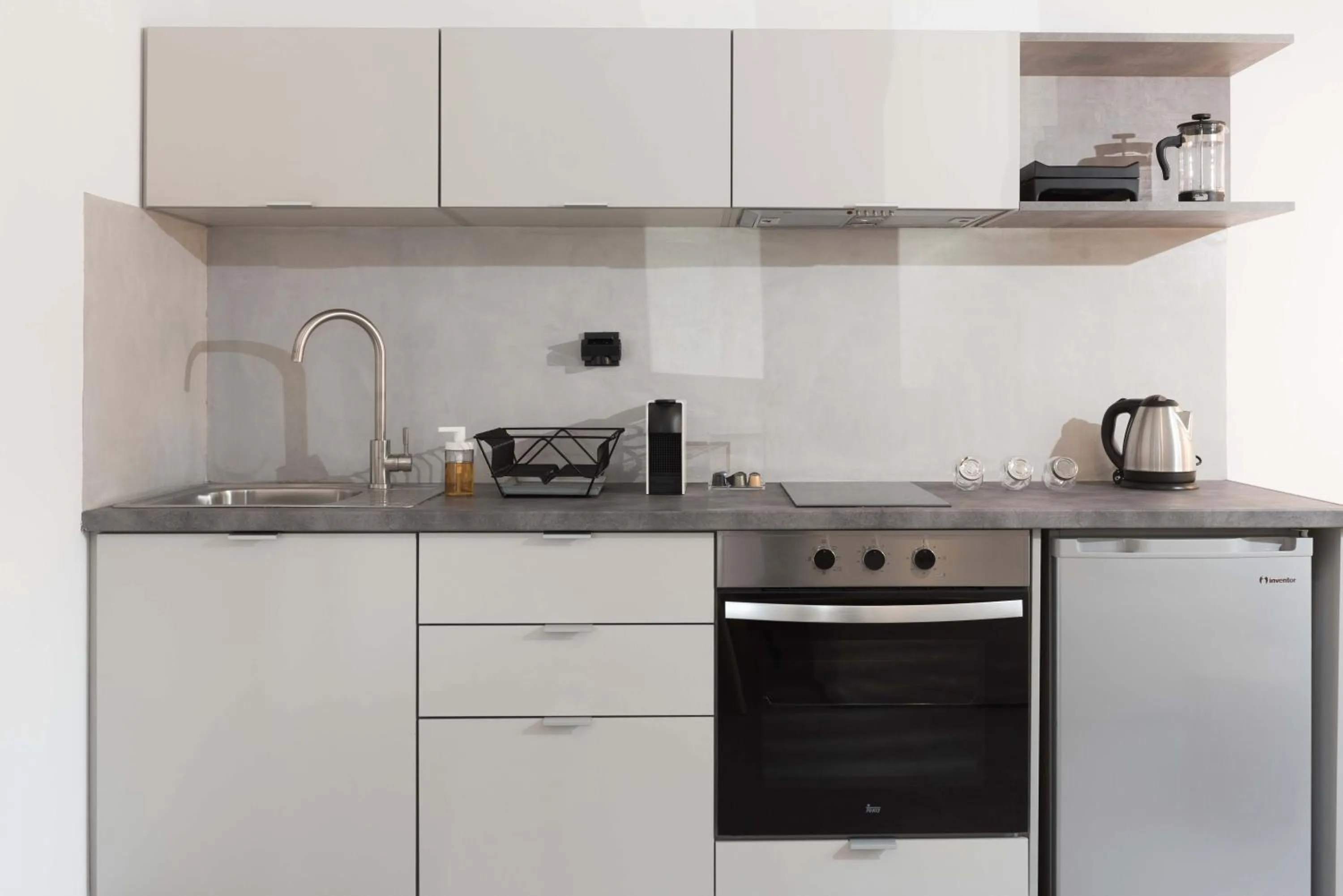 Kitchen or kitchenette in Calme Suites Mani