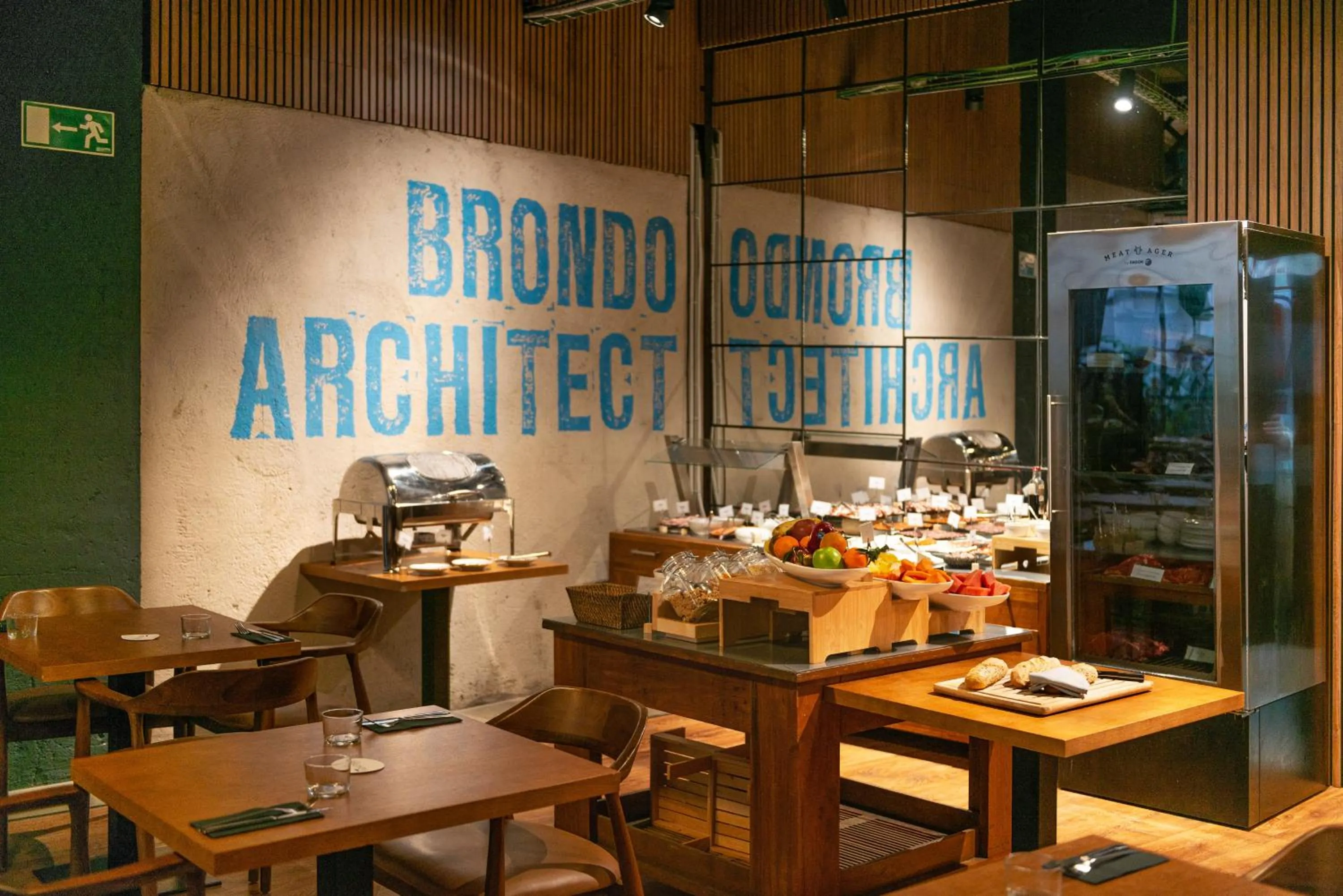 Buffet breakfast in Brondo Architect Hotel