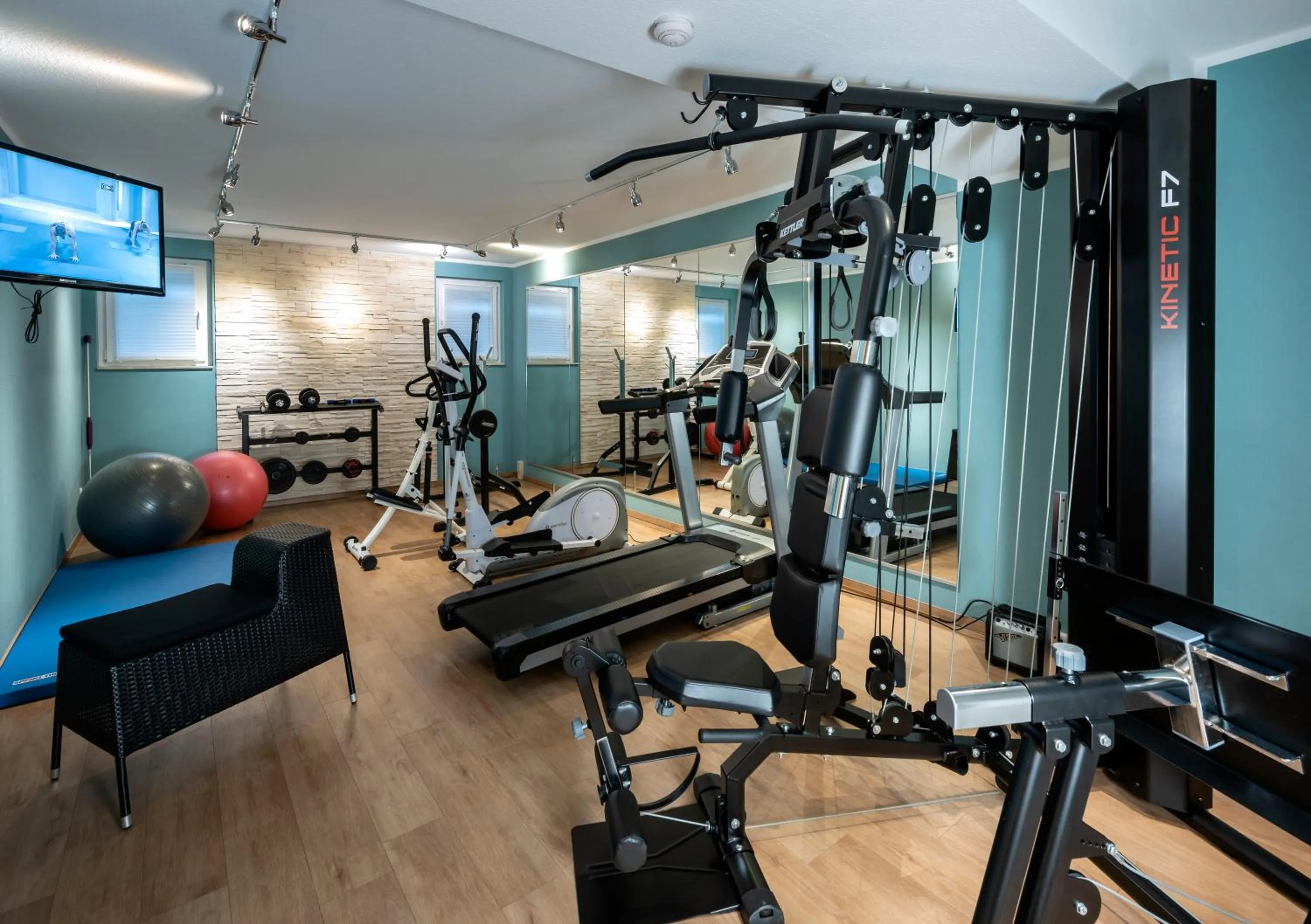 Fitness centre/facilities in Hotel Simonshof