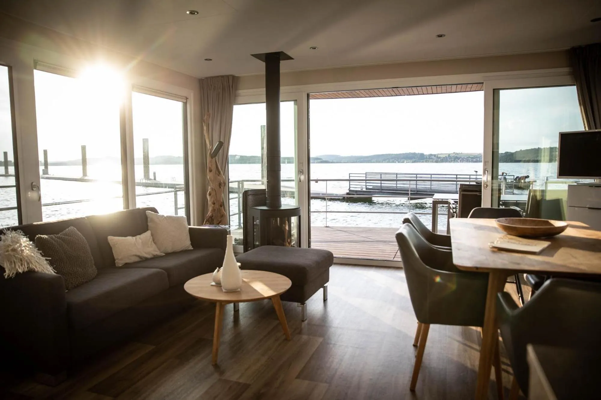 Living room in Floating Village Brombachsee