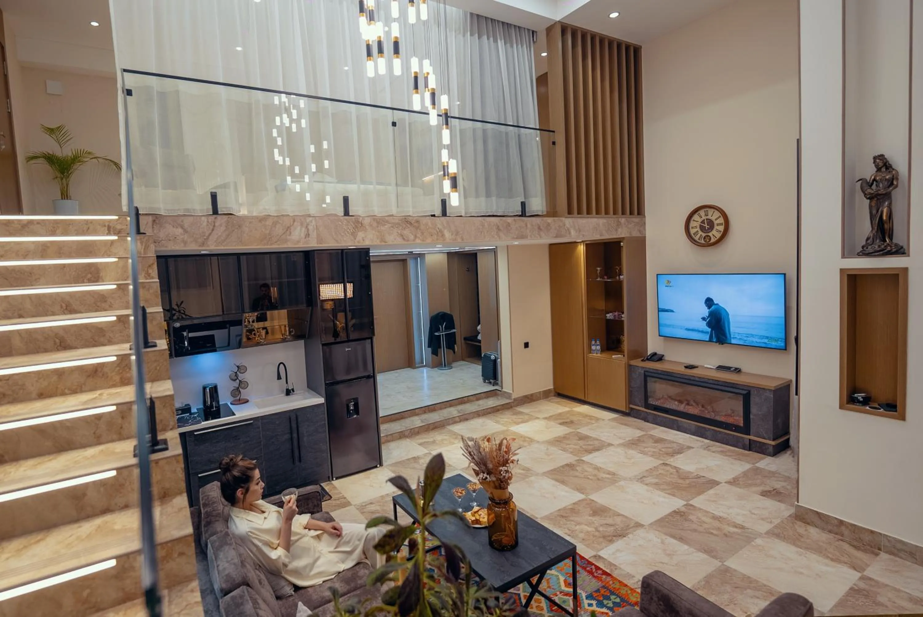 Seating area in Parliament Palace Hotel