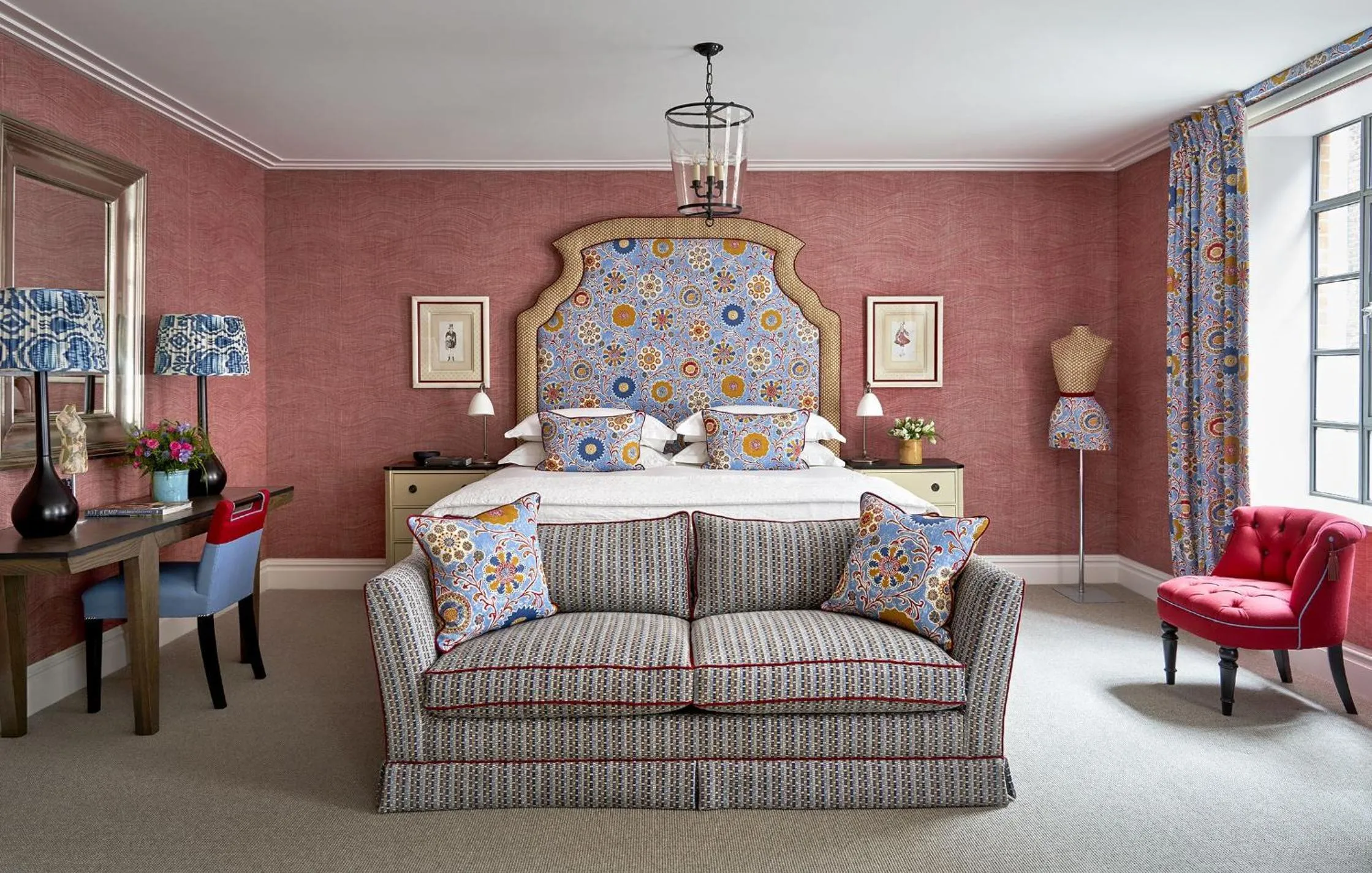 Bedroom in The Soho Hotel, Firmdale Hotels