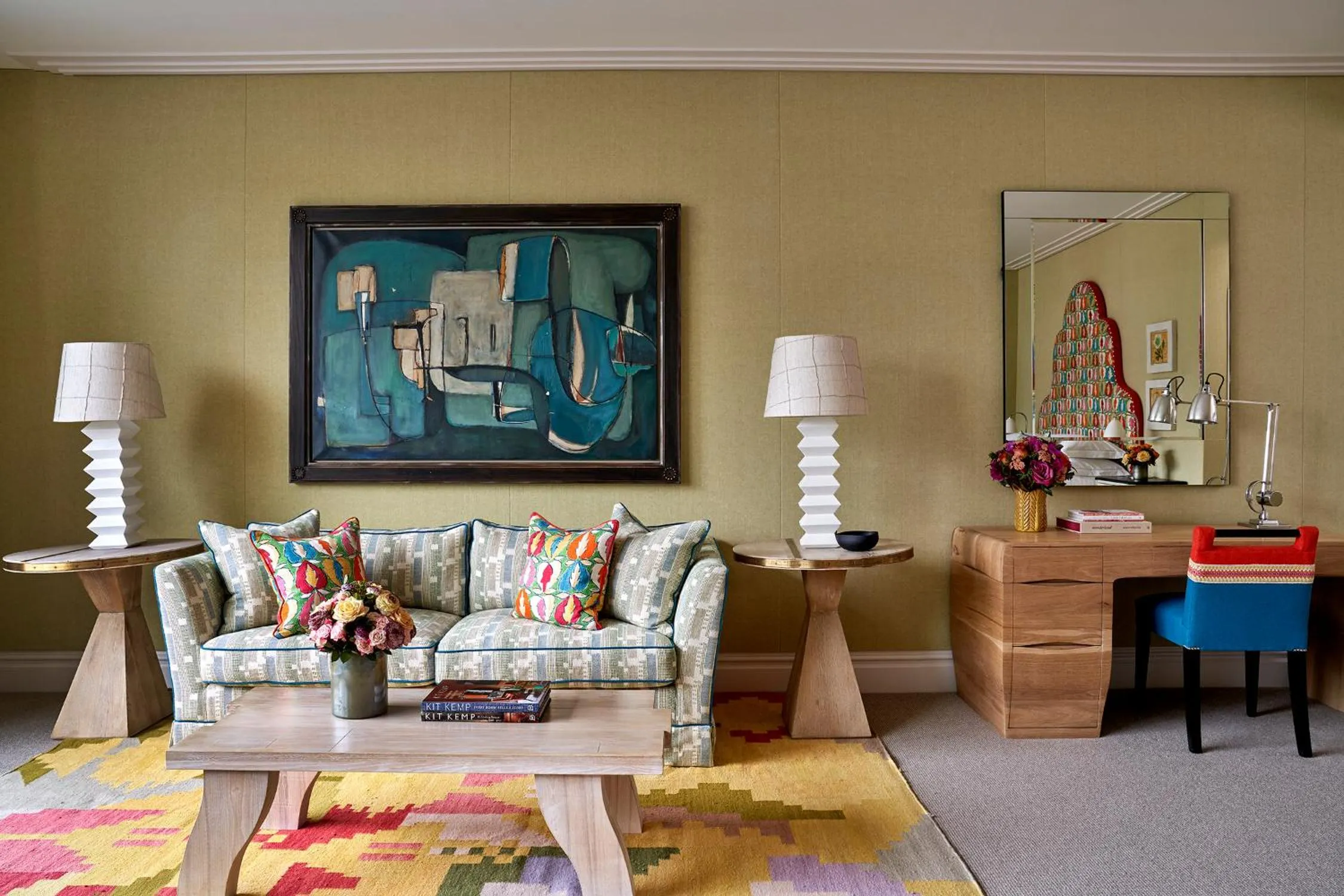 Seating area in The Soho Hotel, Firmdale Hotels