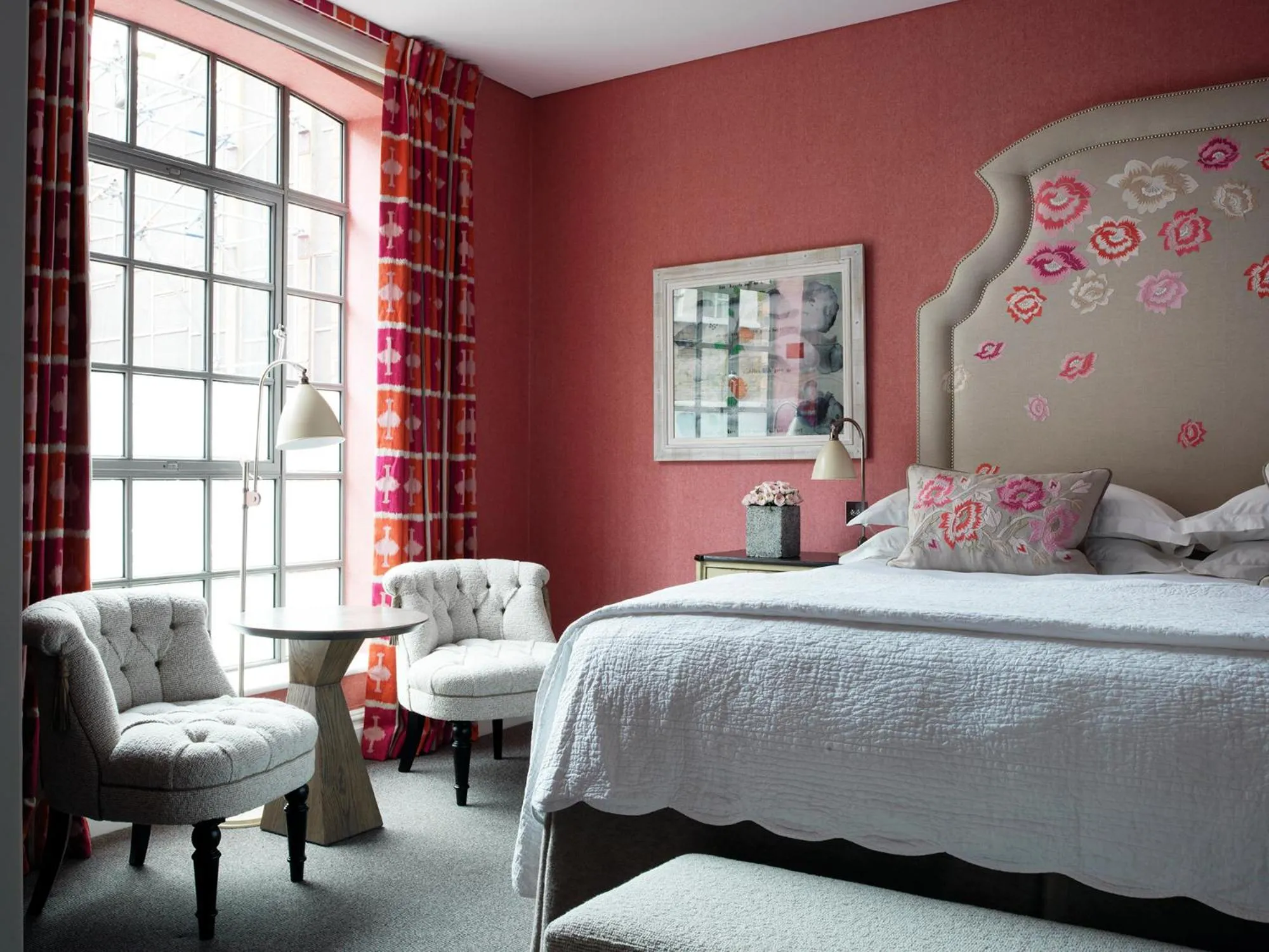 Bedroom, Bed in The Soho Hotel, Firmdale Hotels