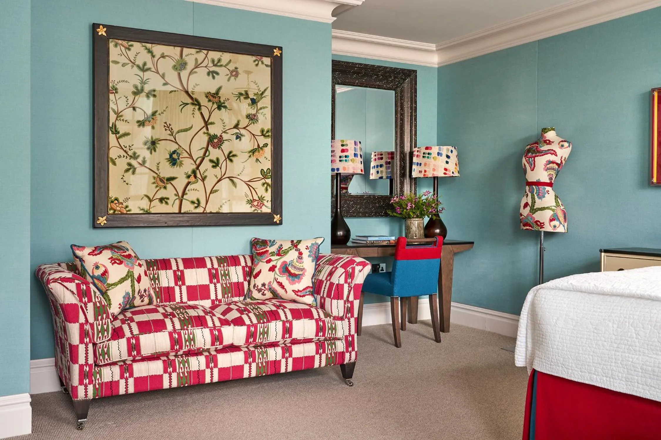 Bedroom in The Soho Hotel, Firmdale Hotels