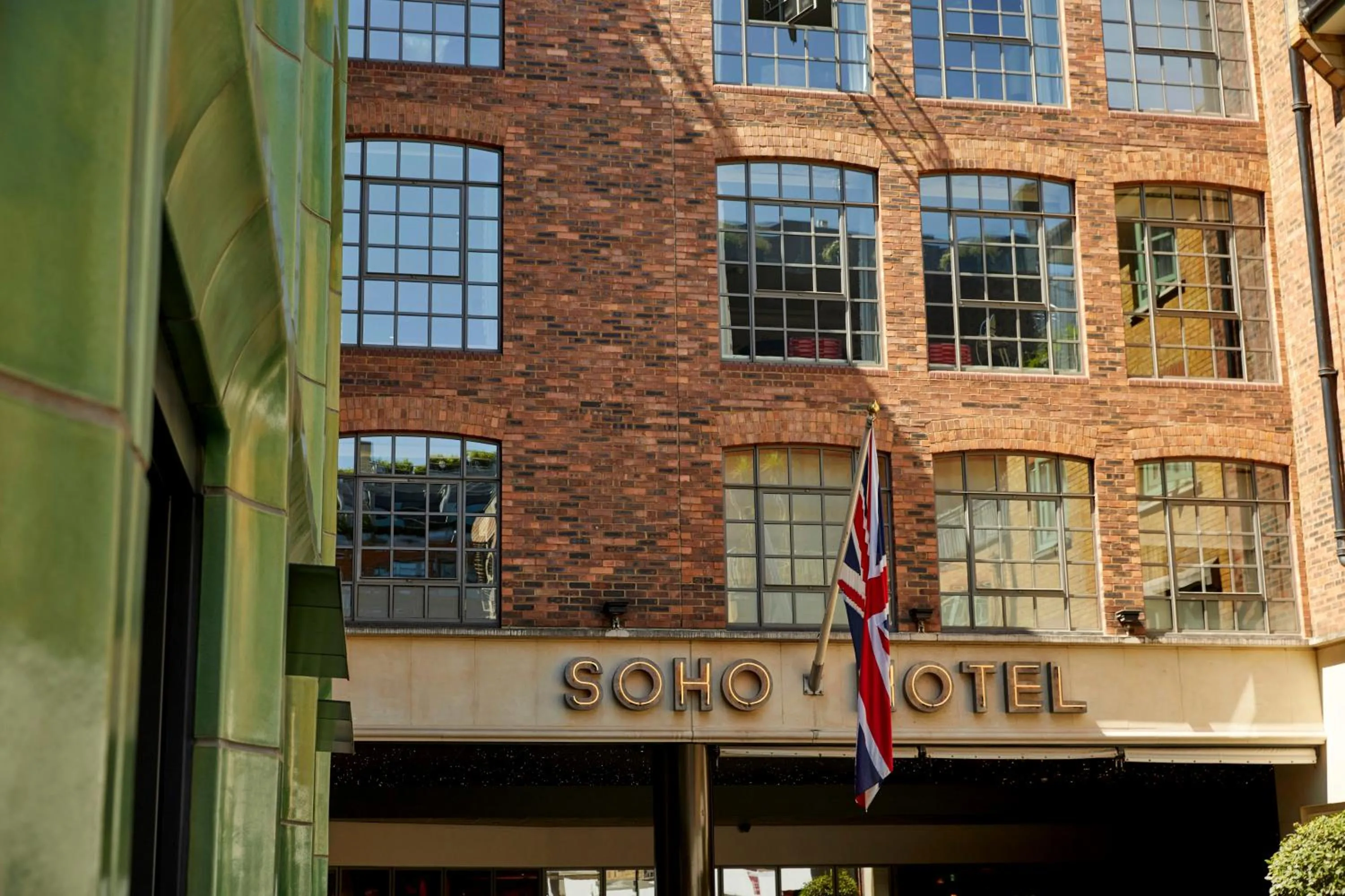 Facade/entrance in The Soho Hotel, Firmdale Hotels