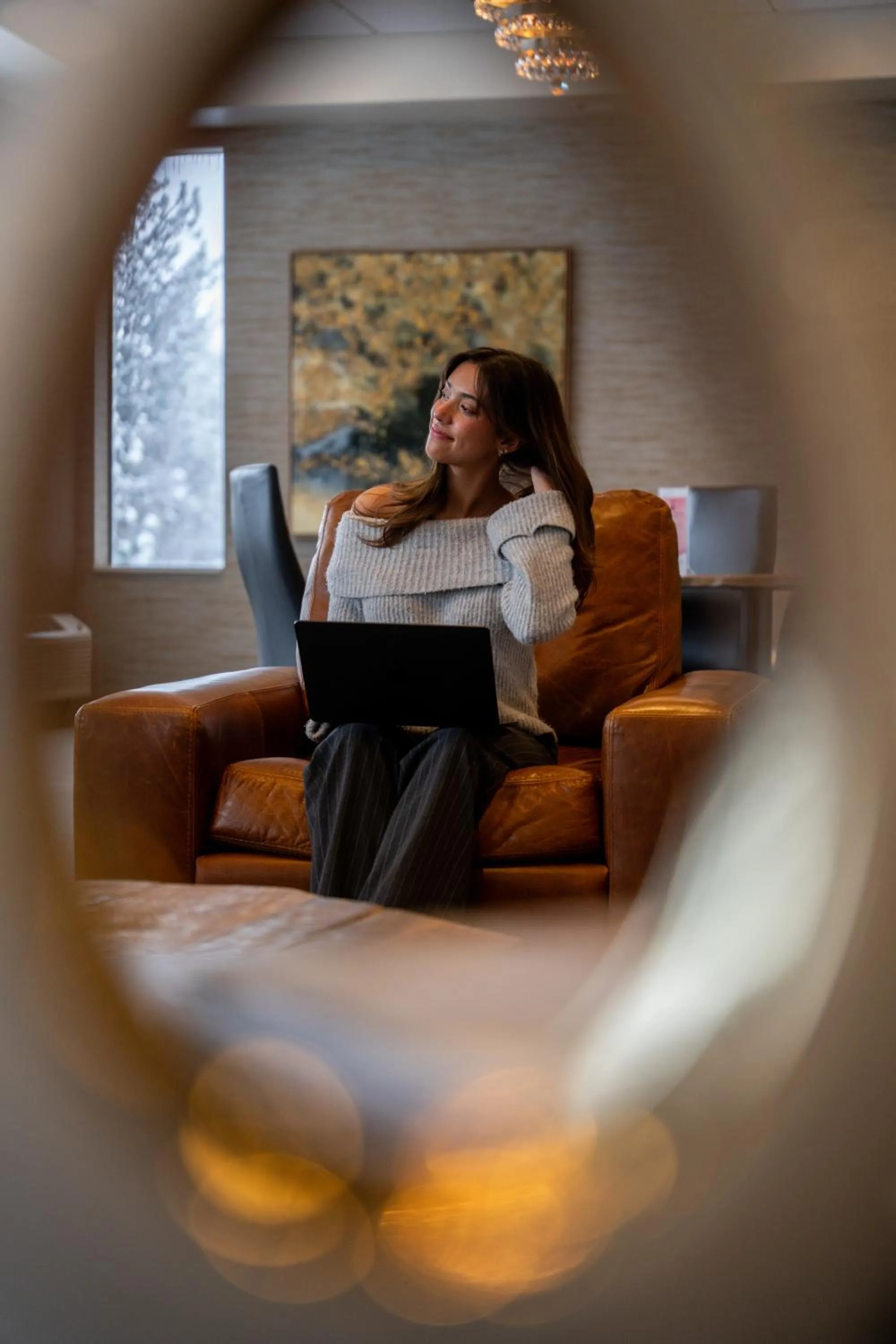 Seating area in Red Lion Templin's Hotel on the River