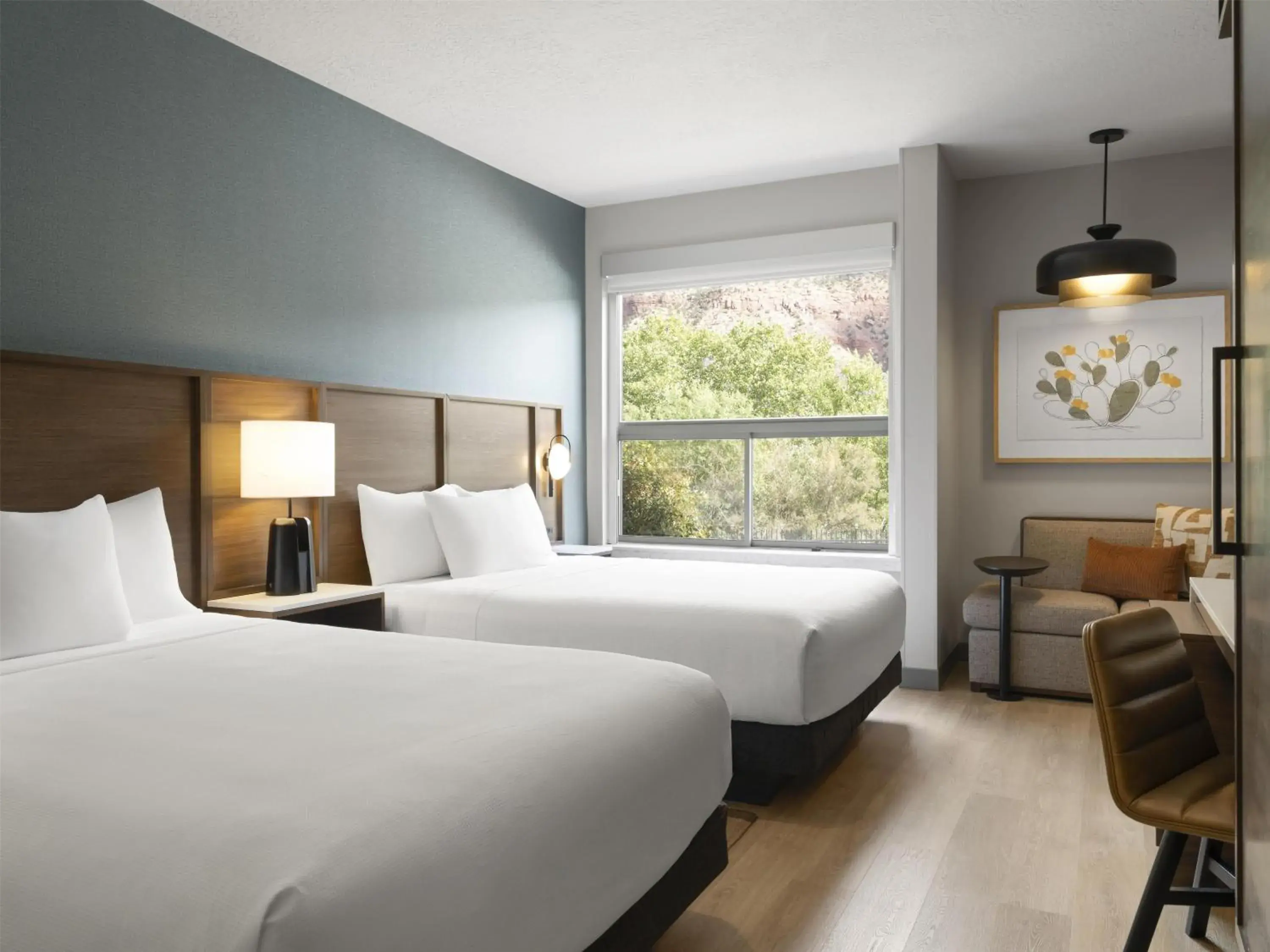Queen Room with Two Queen Beds and Mountain View in Hyatt Place Springdale - Zion National Park Queen Room with Two Queen Beds and Mountain View in Hyatt Place Springdale - Zion National Park