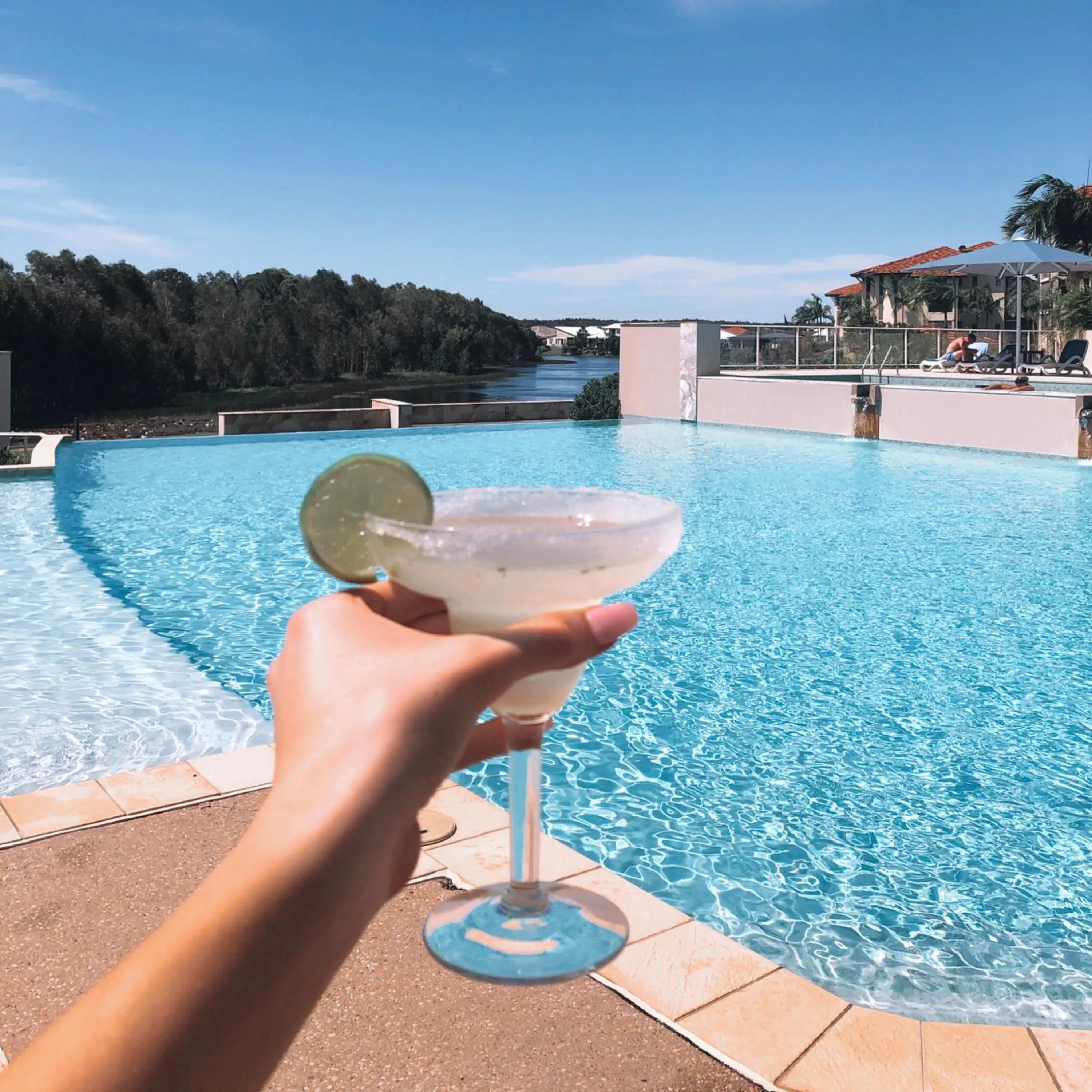 Swimming pool in Pelican Waters Golf Resort Sunshine Coast