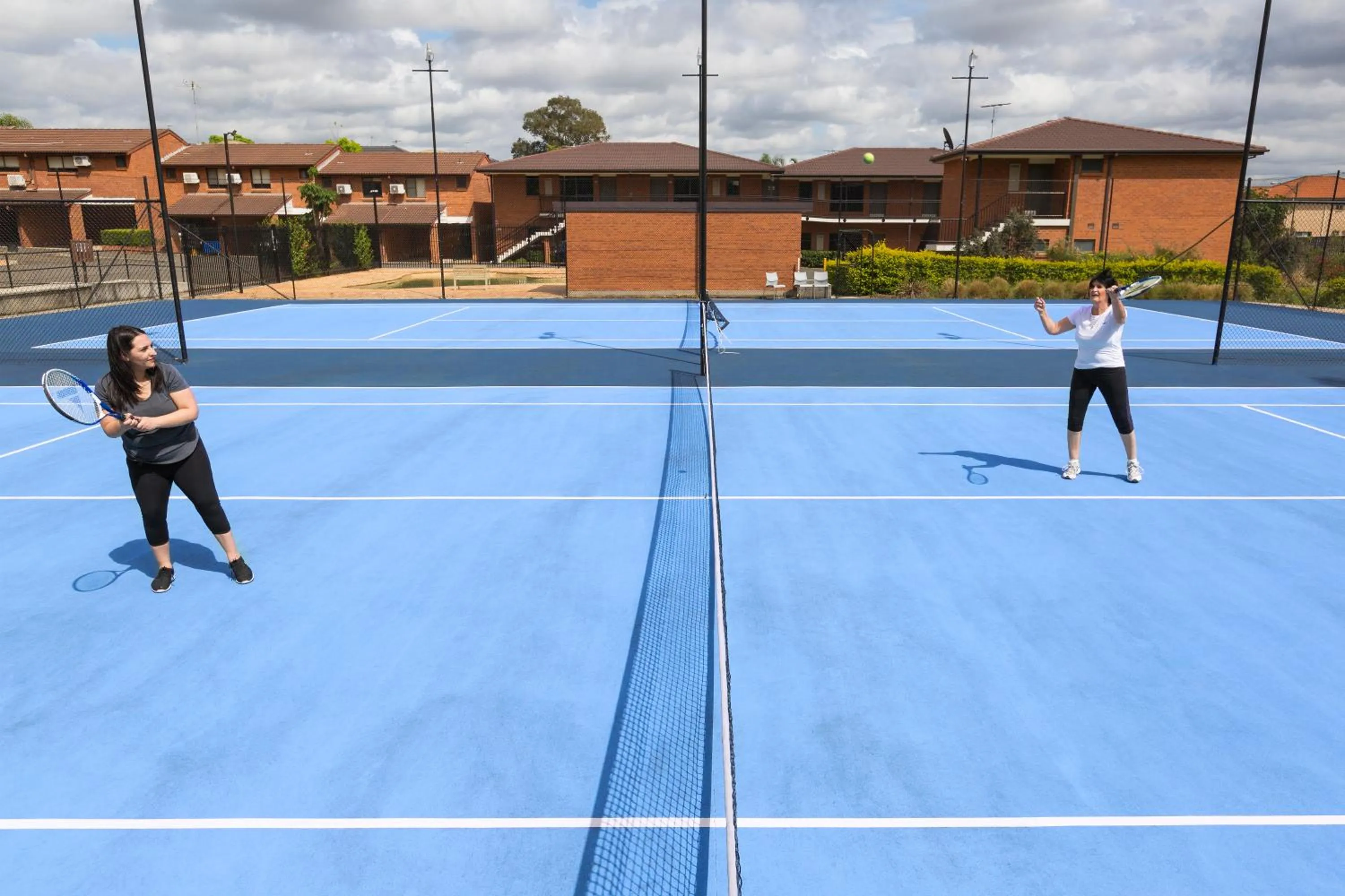 Tennis court in Hunts Hotel Liverpool