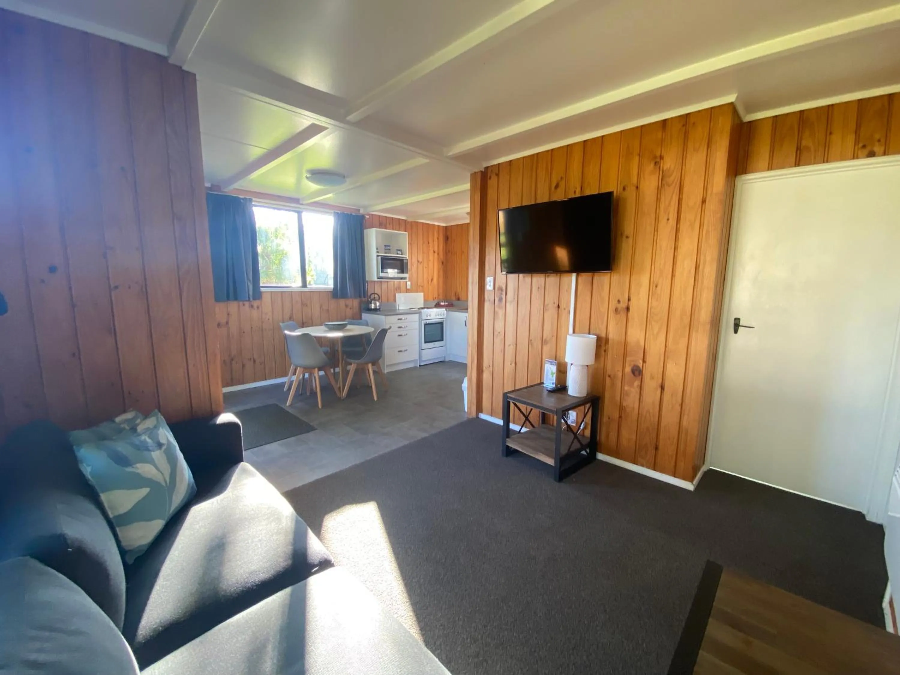 Living room in Whanganui River Top 10 Holiday Park