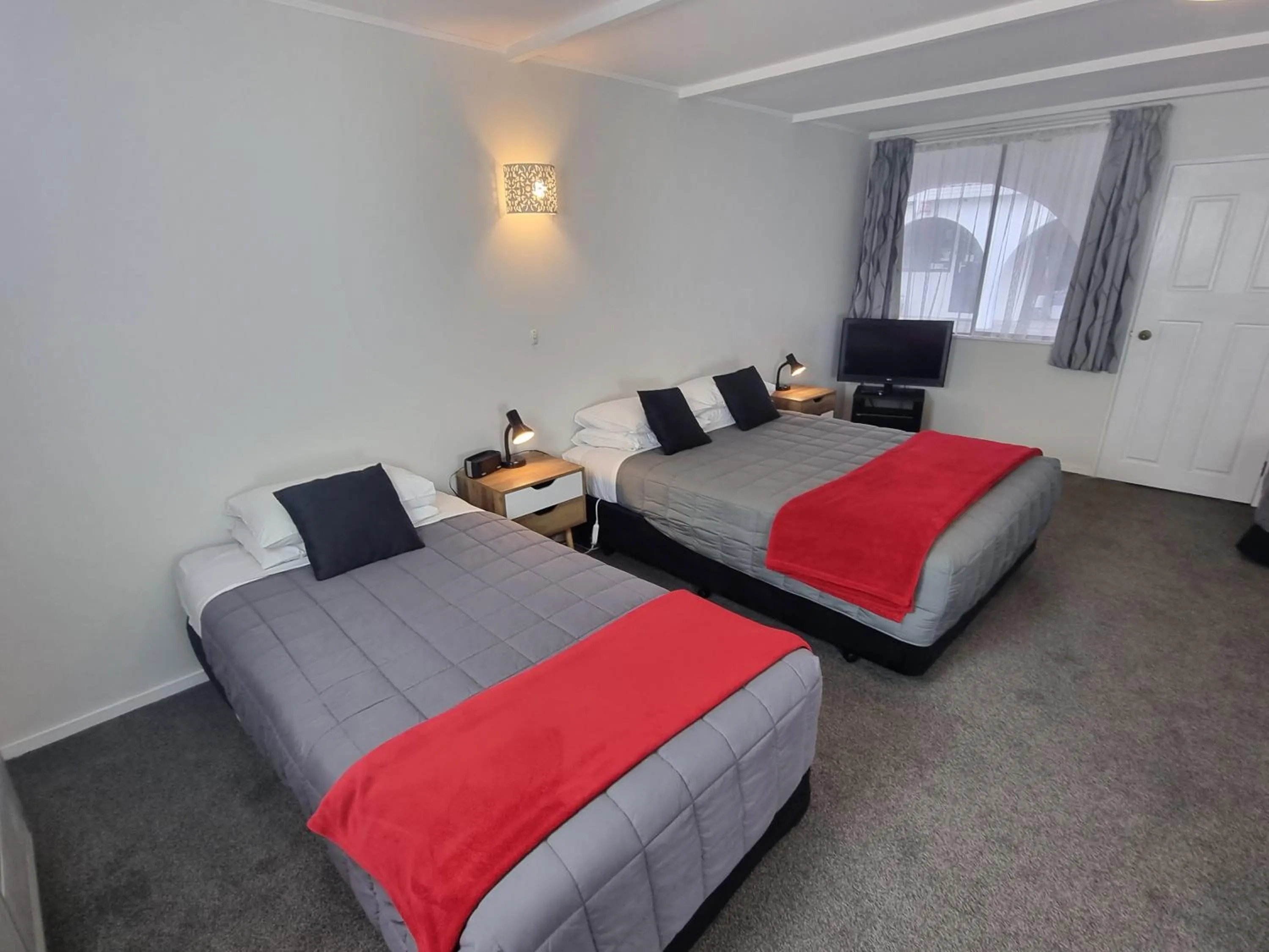 Bed in Hacienda Motel