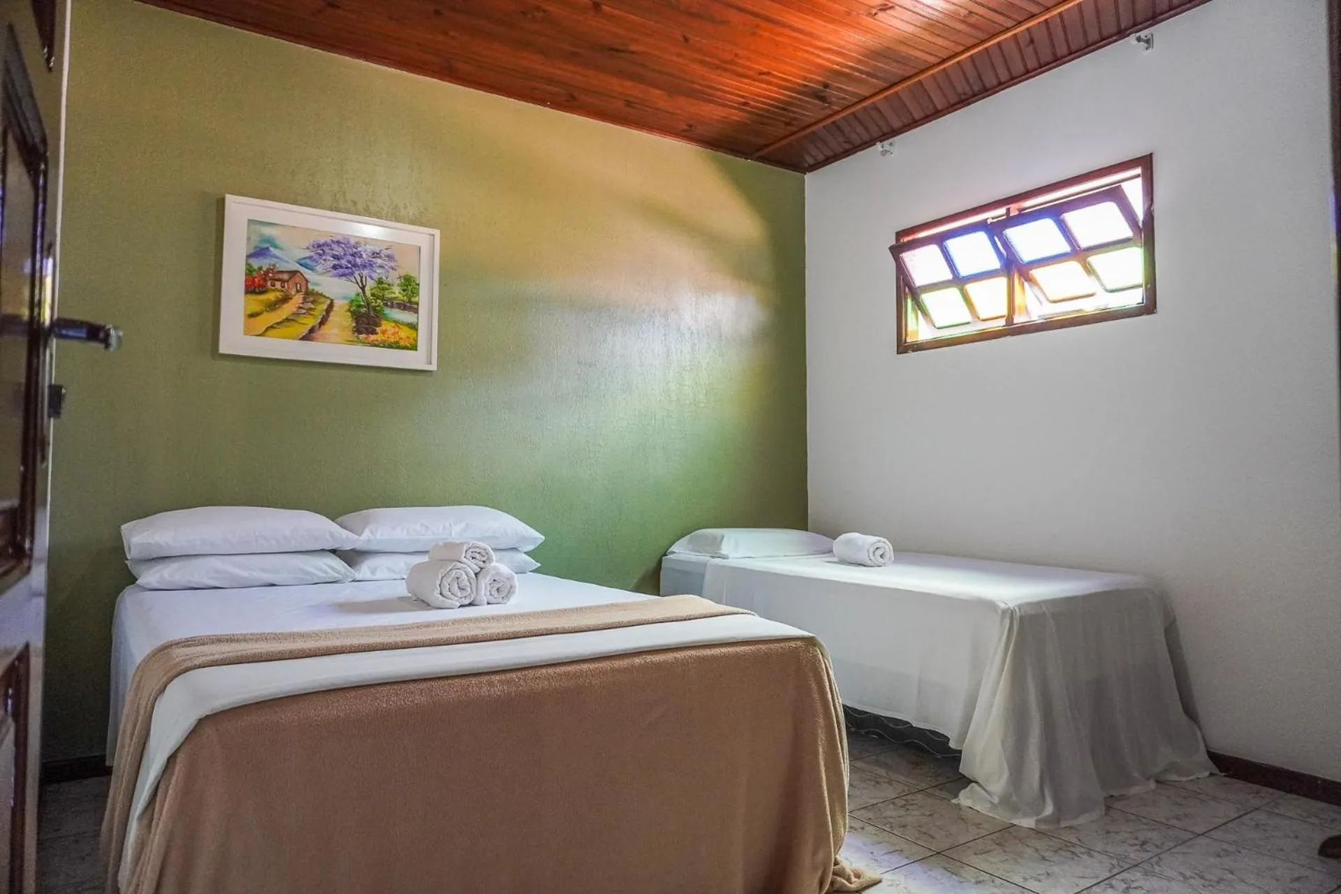 Bed in Pousada da praça