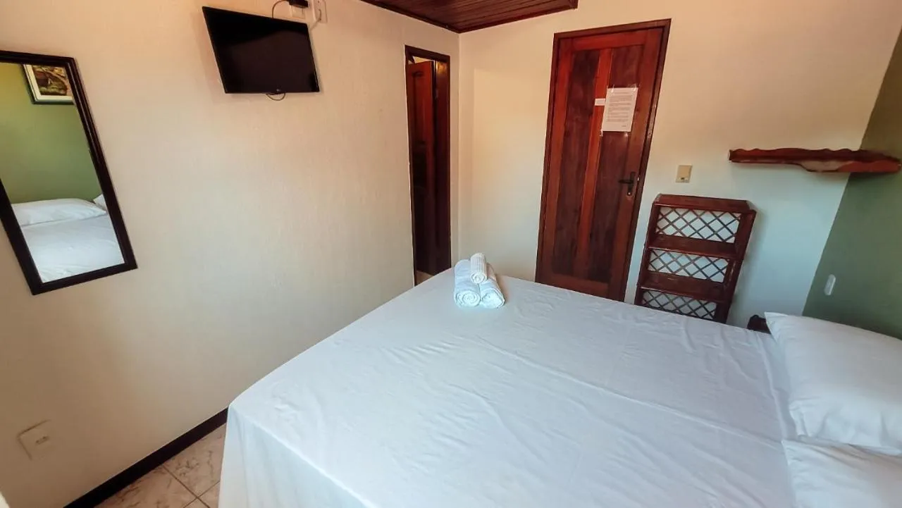 Bed in Pousada da praça