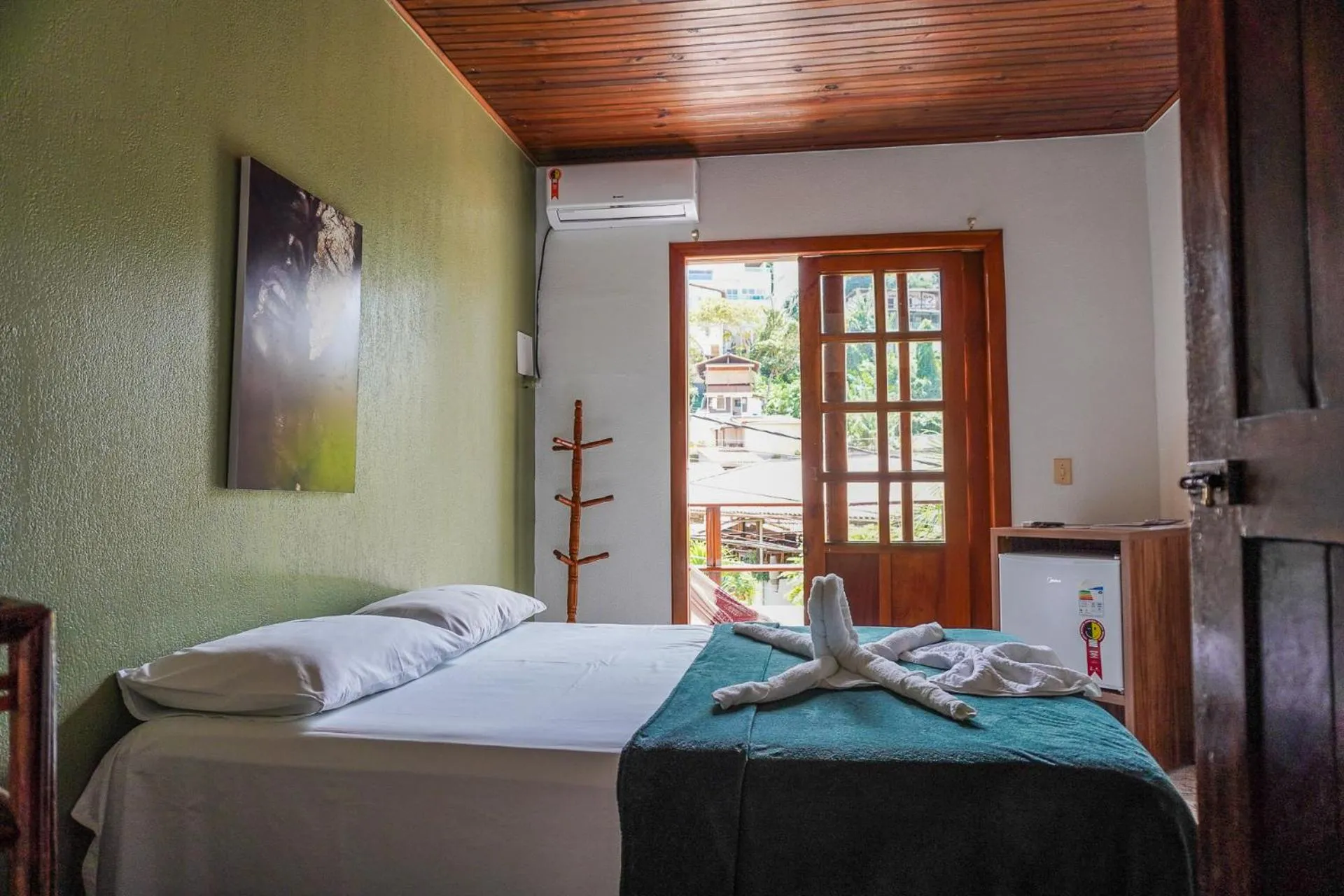 Bed in Pousada da praça