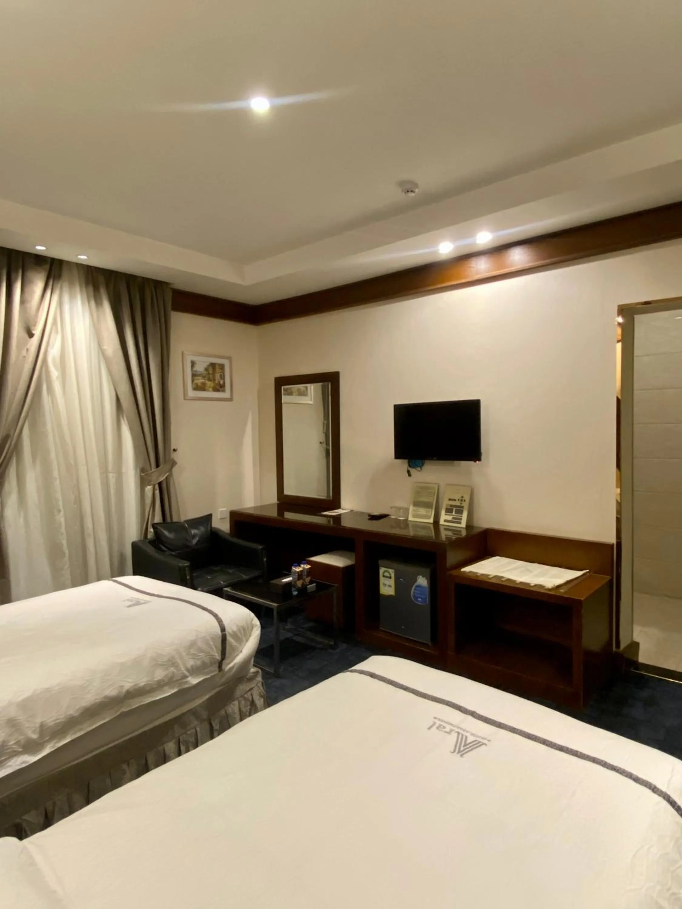 Bed in Aral Hotel Apartments
