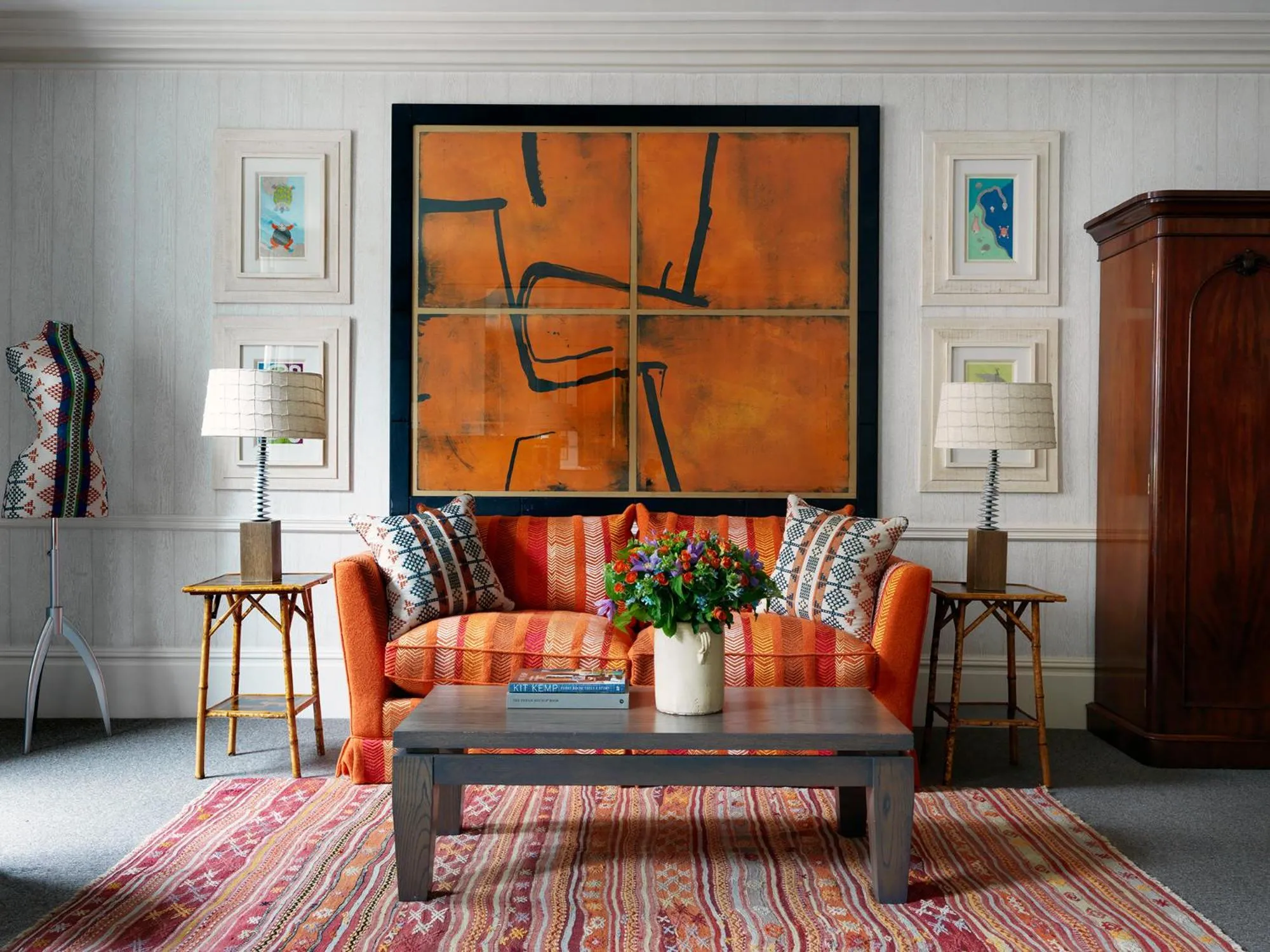 Living room in Covent Garden Hotel, Firmdale Hotels