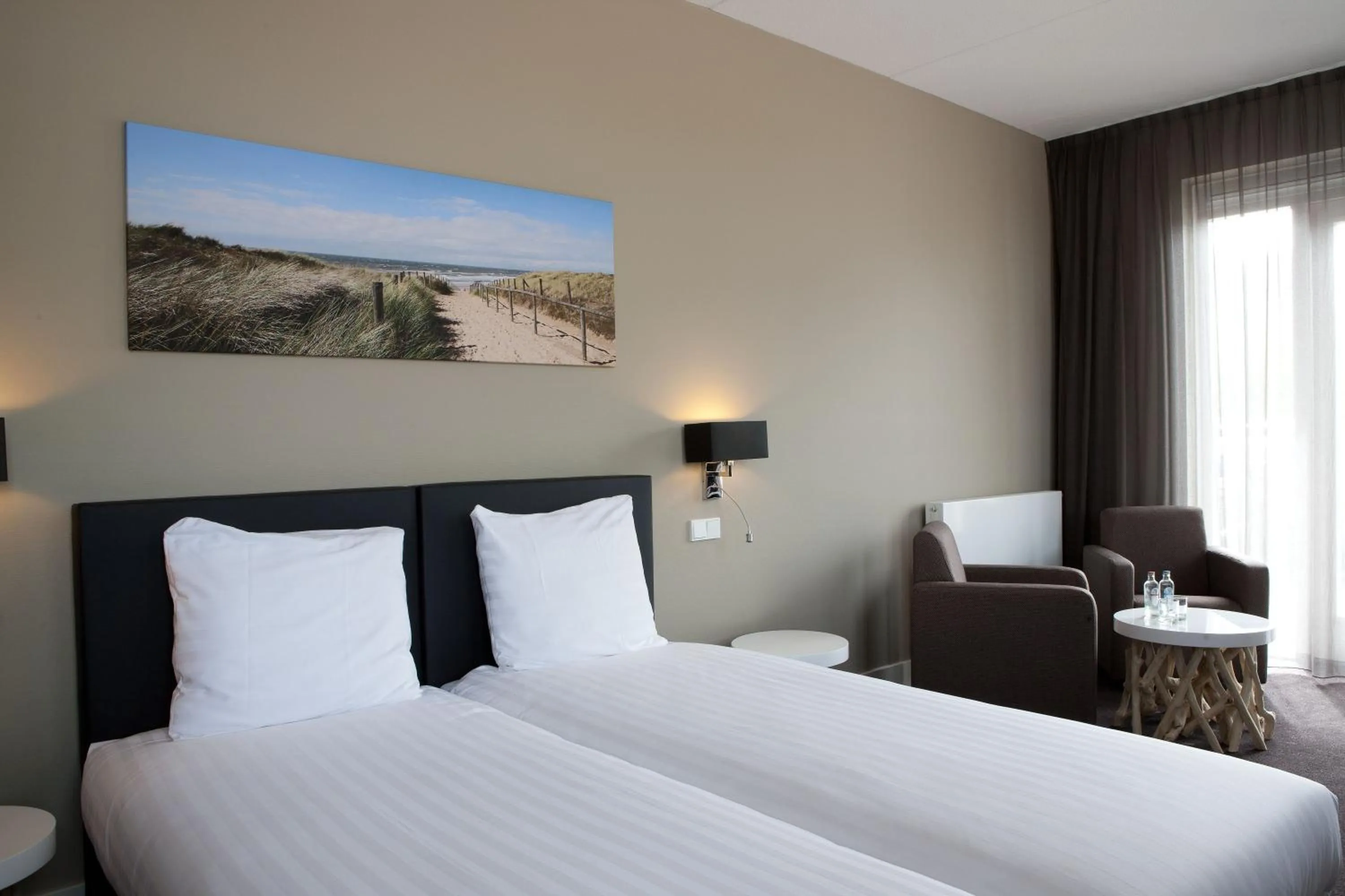 Bed in Fletcher Hotel-Restaurant Duinzicht