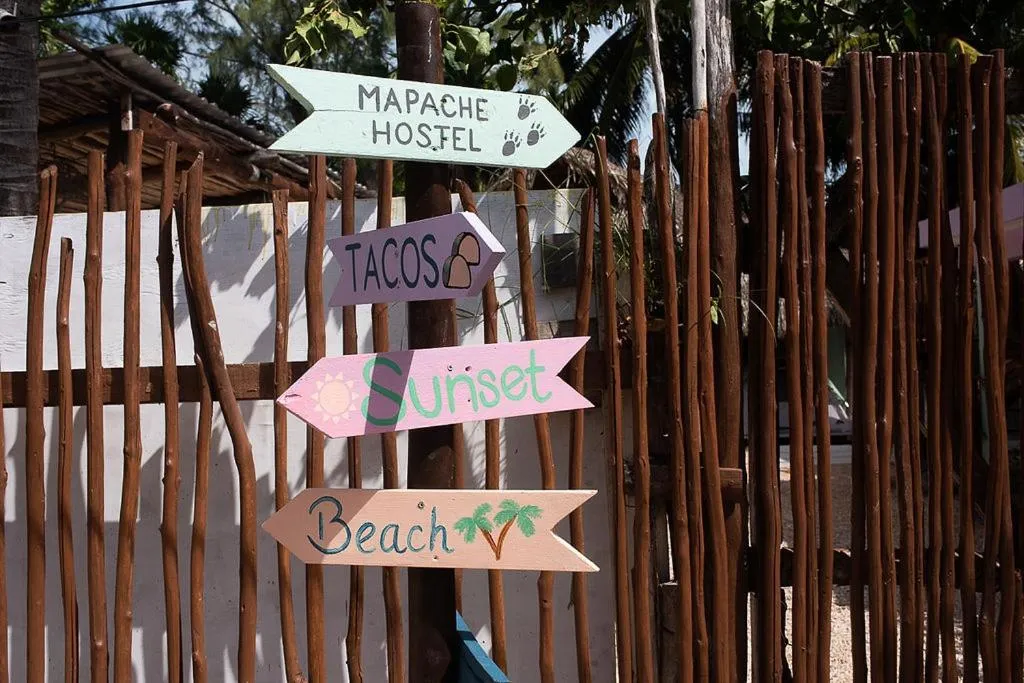 Facade/entrance in Mapache Hostel