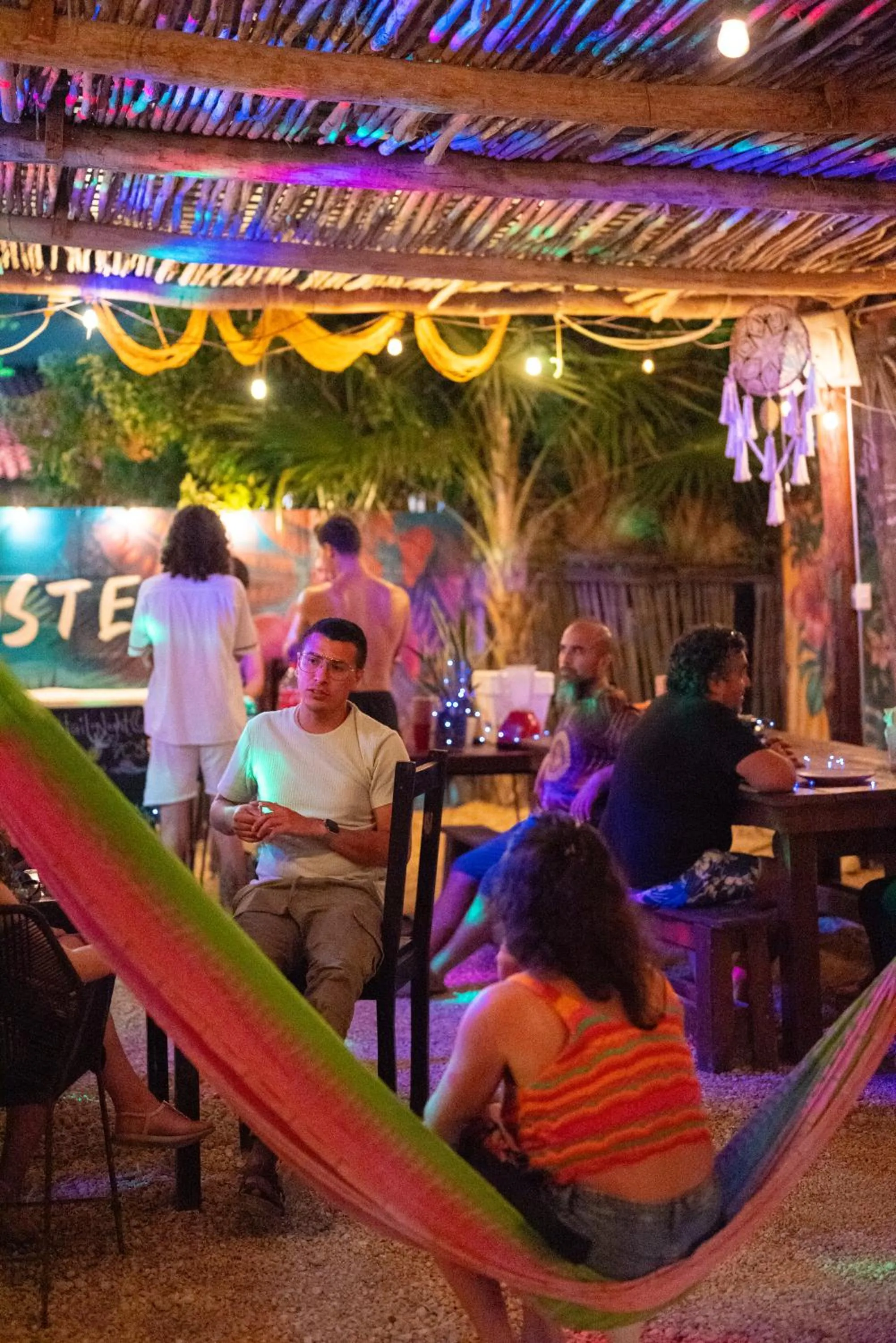 group of guests in Mapache Hostel